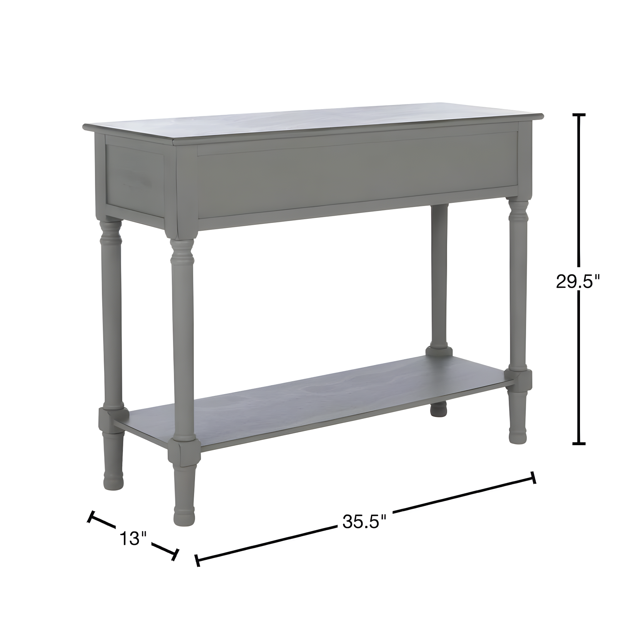 Landers 2 Drawer Console Table - CNS5710E - Gray - Safavieh