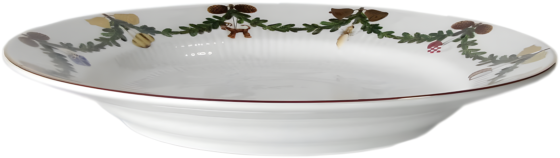 Royal Copenhagen Star Fluted/Xmas Plate Flat 22 cm Porcelain Multi-Coloured