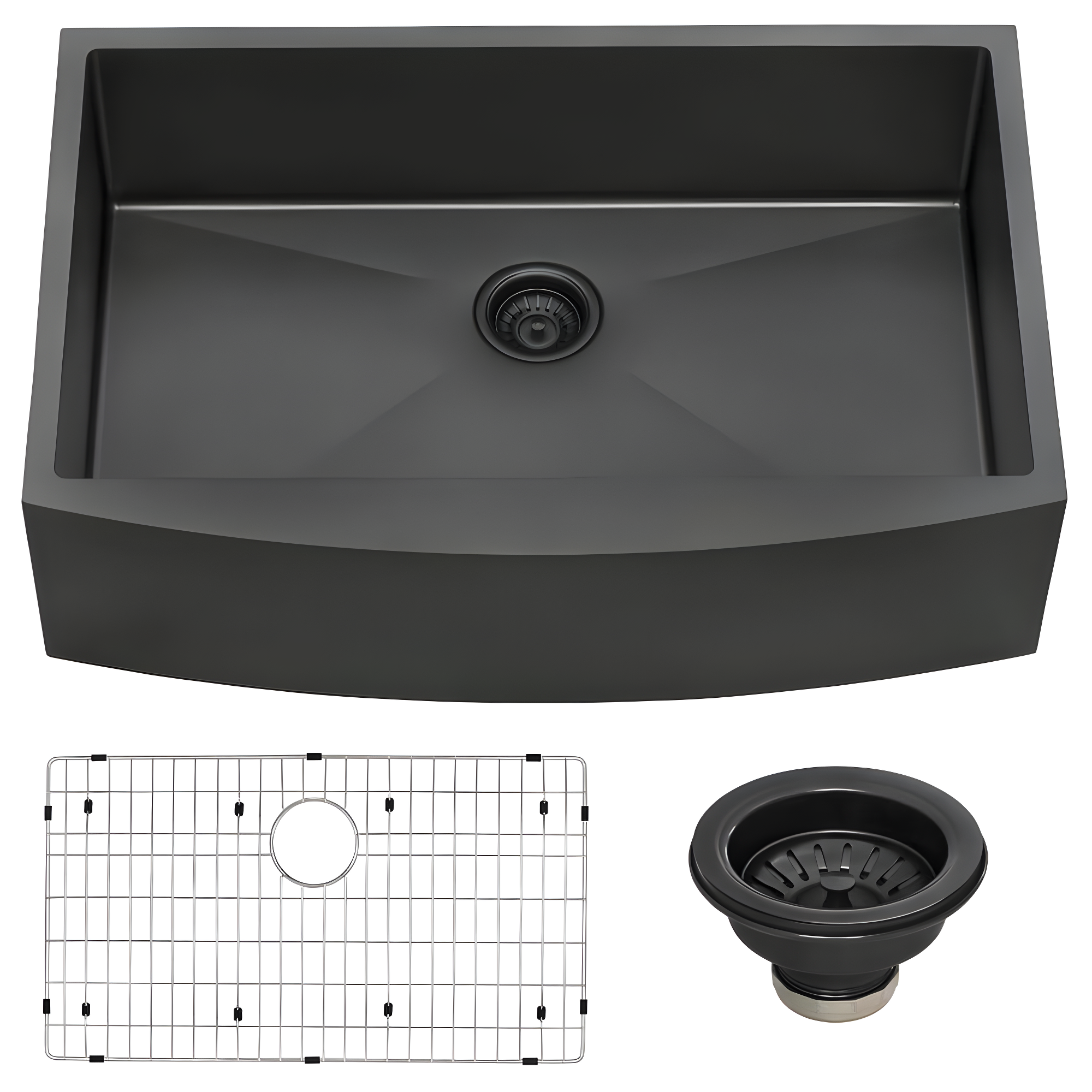 Ruvati 33-inch Apron-Front Farmhouse Kitchen Sink -Stainless Steel