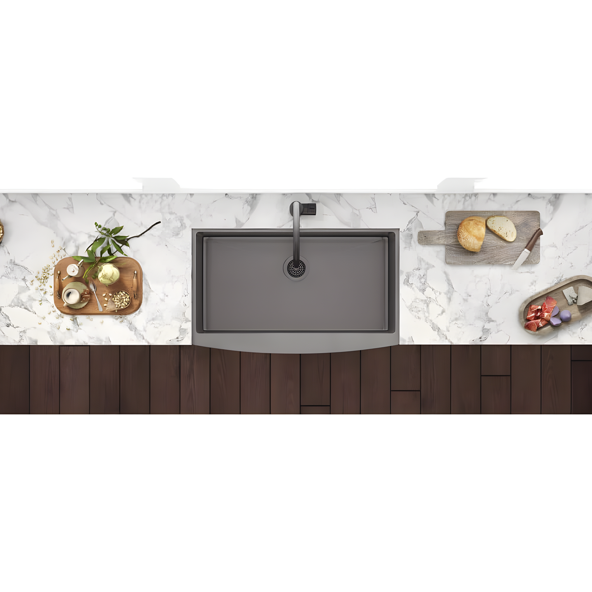 Ruvati 33-inch Apron-Front Farmhouse Kitchen Sink -Stainless Steel