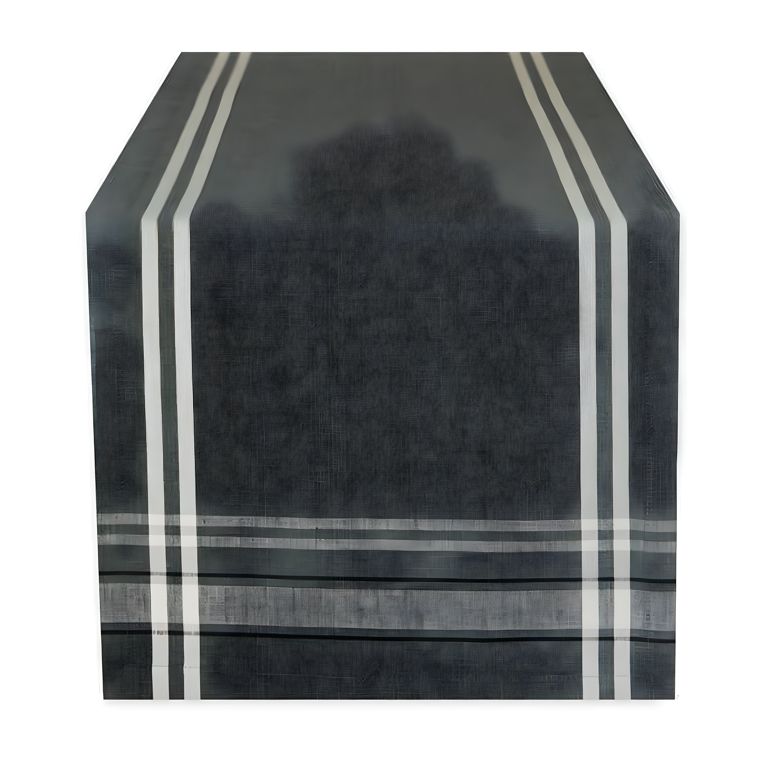 Design Imports  Gray French Stripe Table Runner 14X108