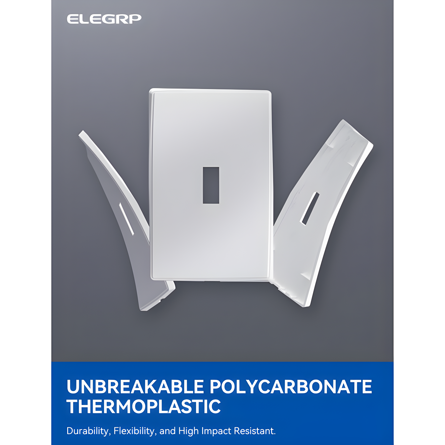 ELEGRP No Subject 1 - Gang Toggle Light Switch Wall Plate (Set of 10)