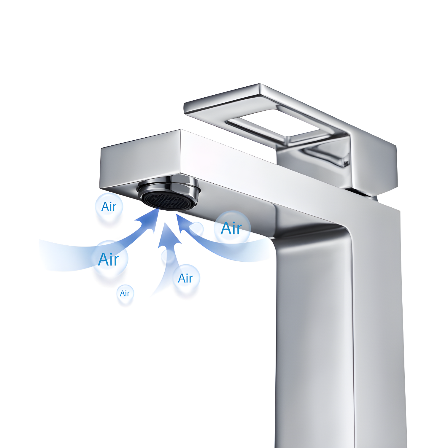 Cube Single-Hole Single-handle Bathroom Faucet