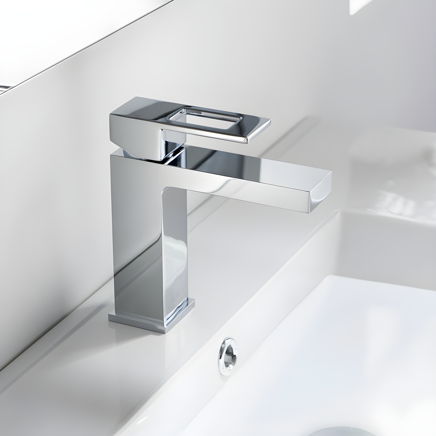 Cube Single-Hole Single-handle Bathroom Faucet