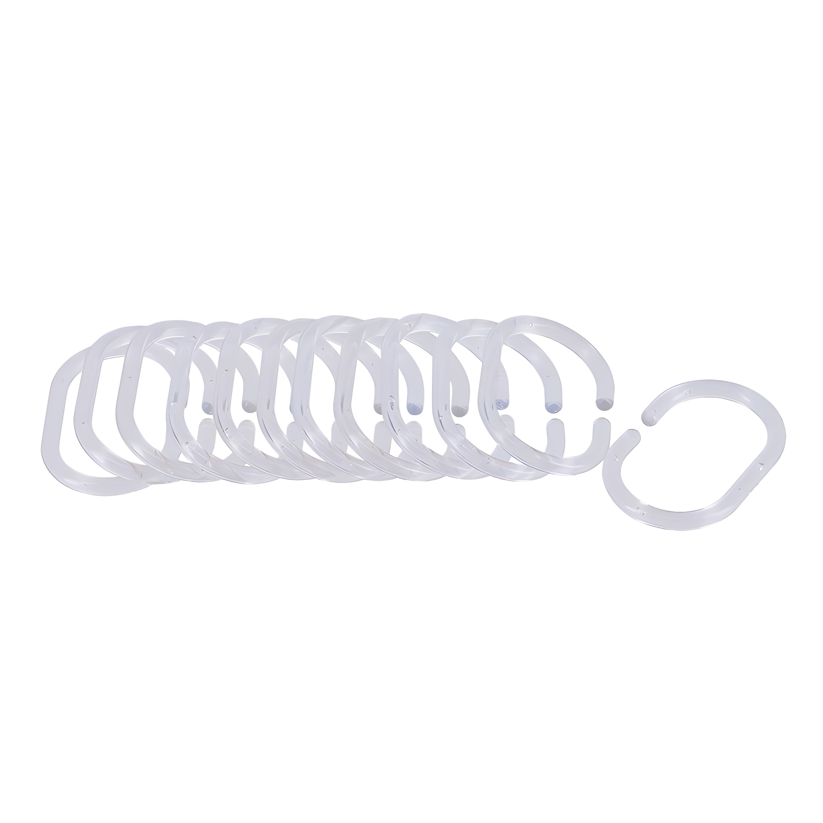 Evideco Solid Plastic Shower Curtain Hooks Rings & Reviews | Wayfair