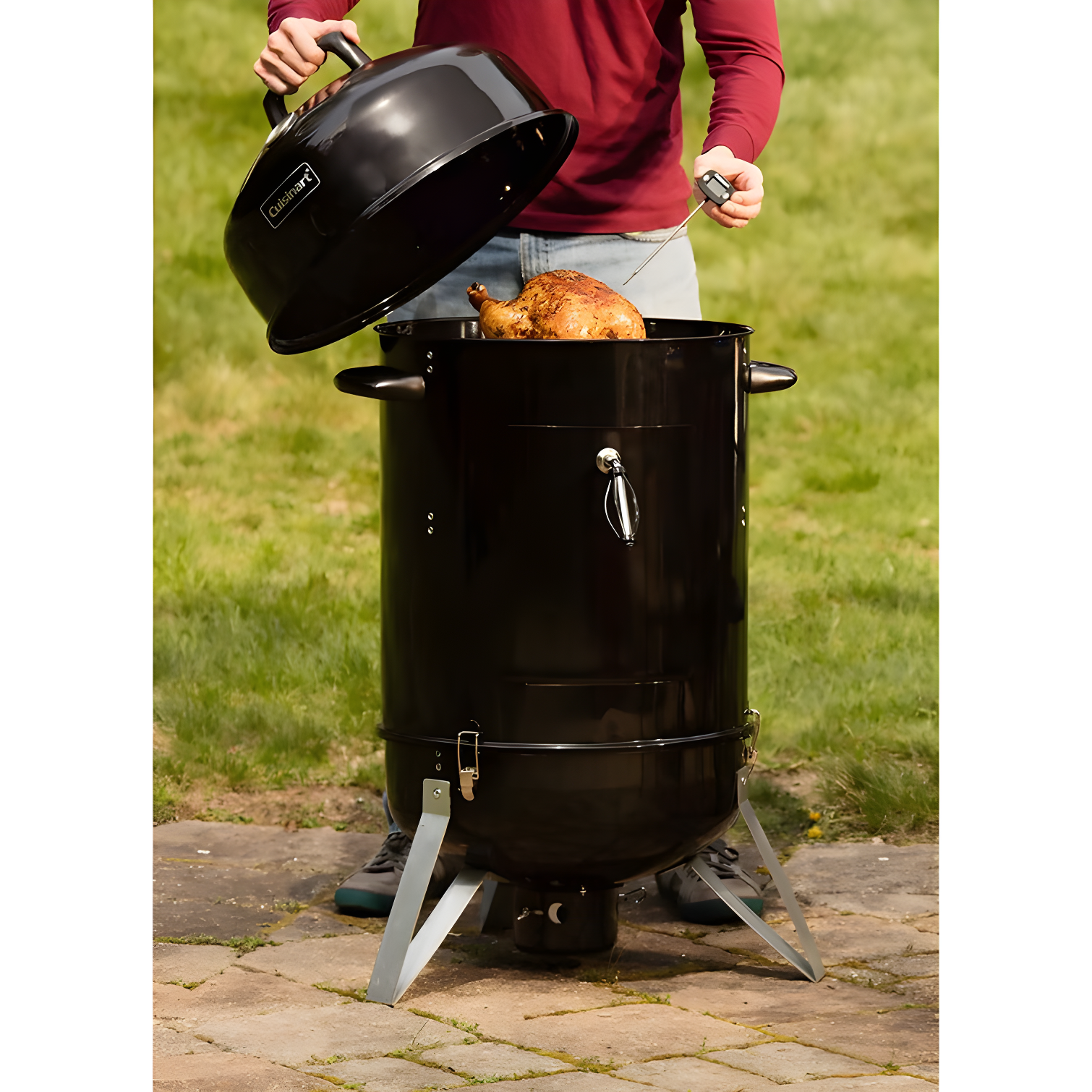 Cuisinart Vertical Charcoal Portable 510 Square Inches Smoker