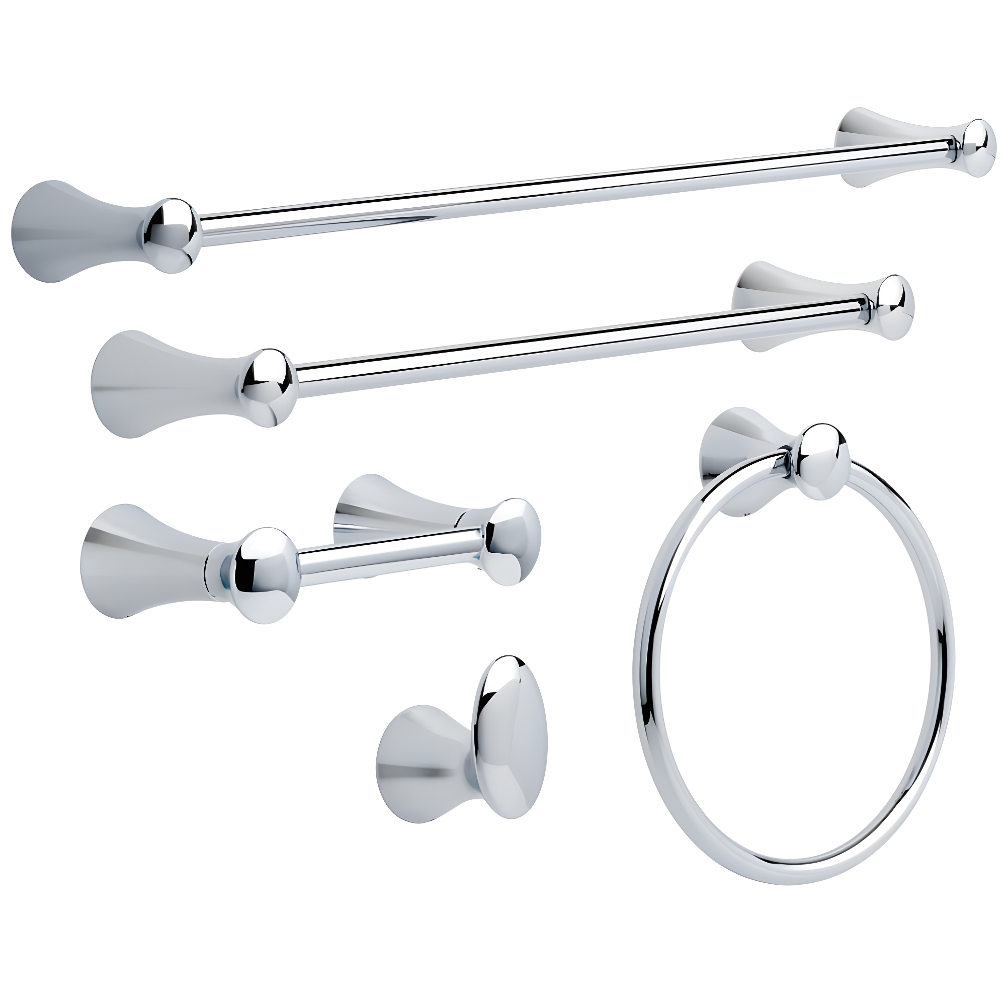Lahara Wall Mount Round Closed Towel Ring Bath Hardware Accessory