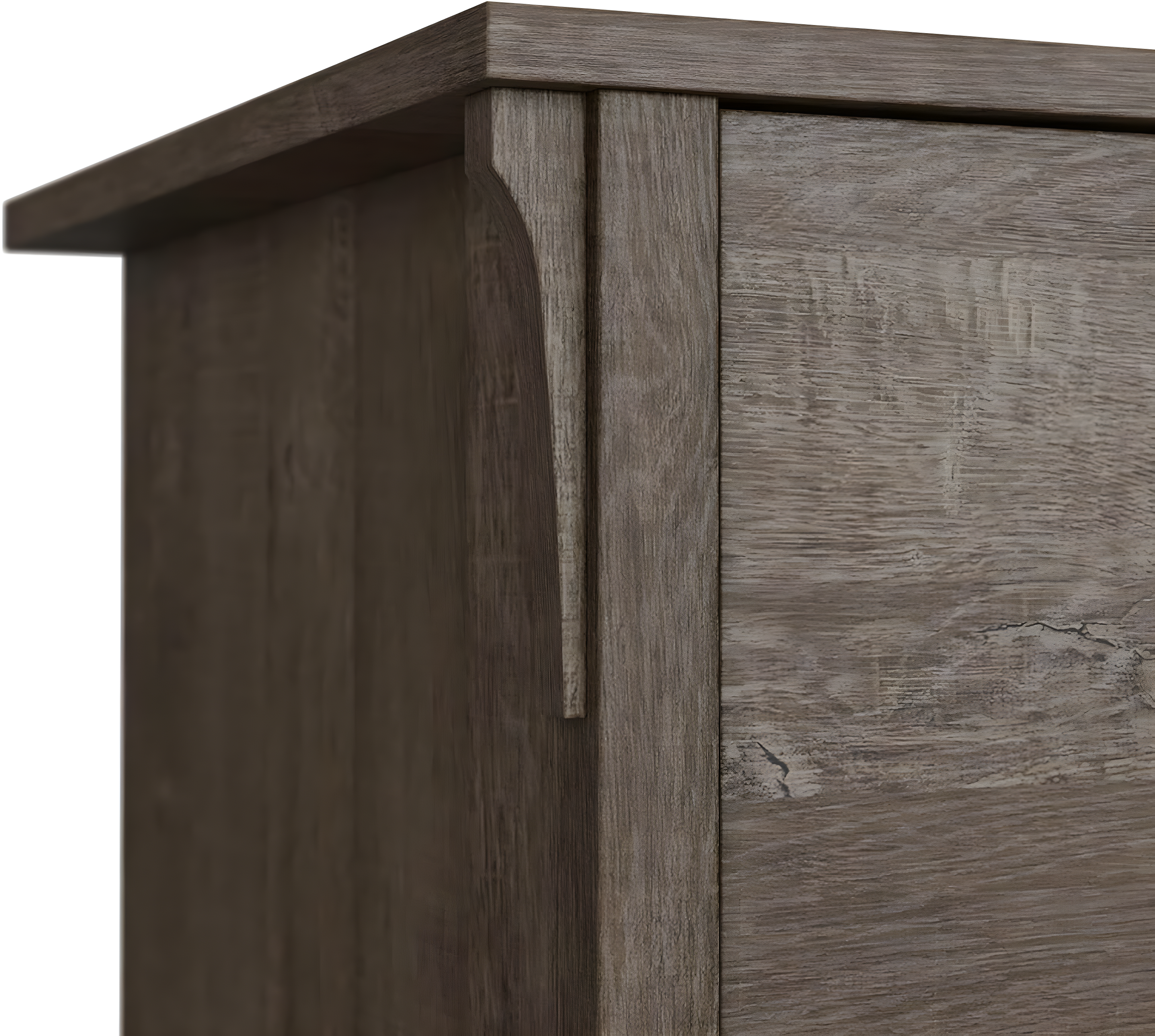 Bush Furniture Salinas Accent Storage Cabinet with Doors, Ash Brown