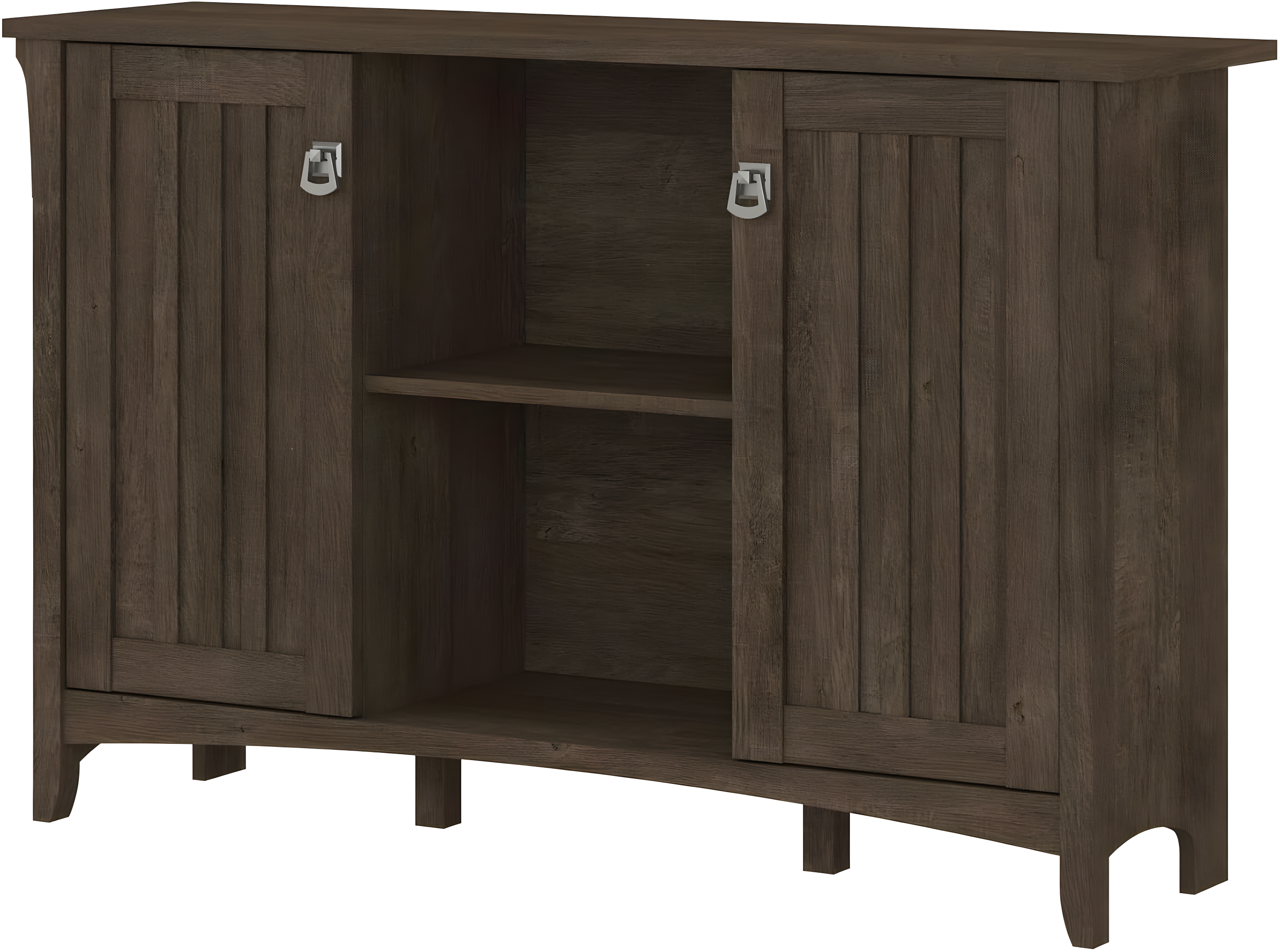 Bush Furniture Salinas Accent Storage Cabinet with Doors, Ash Brown
