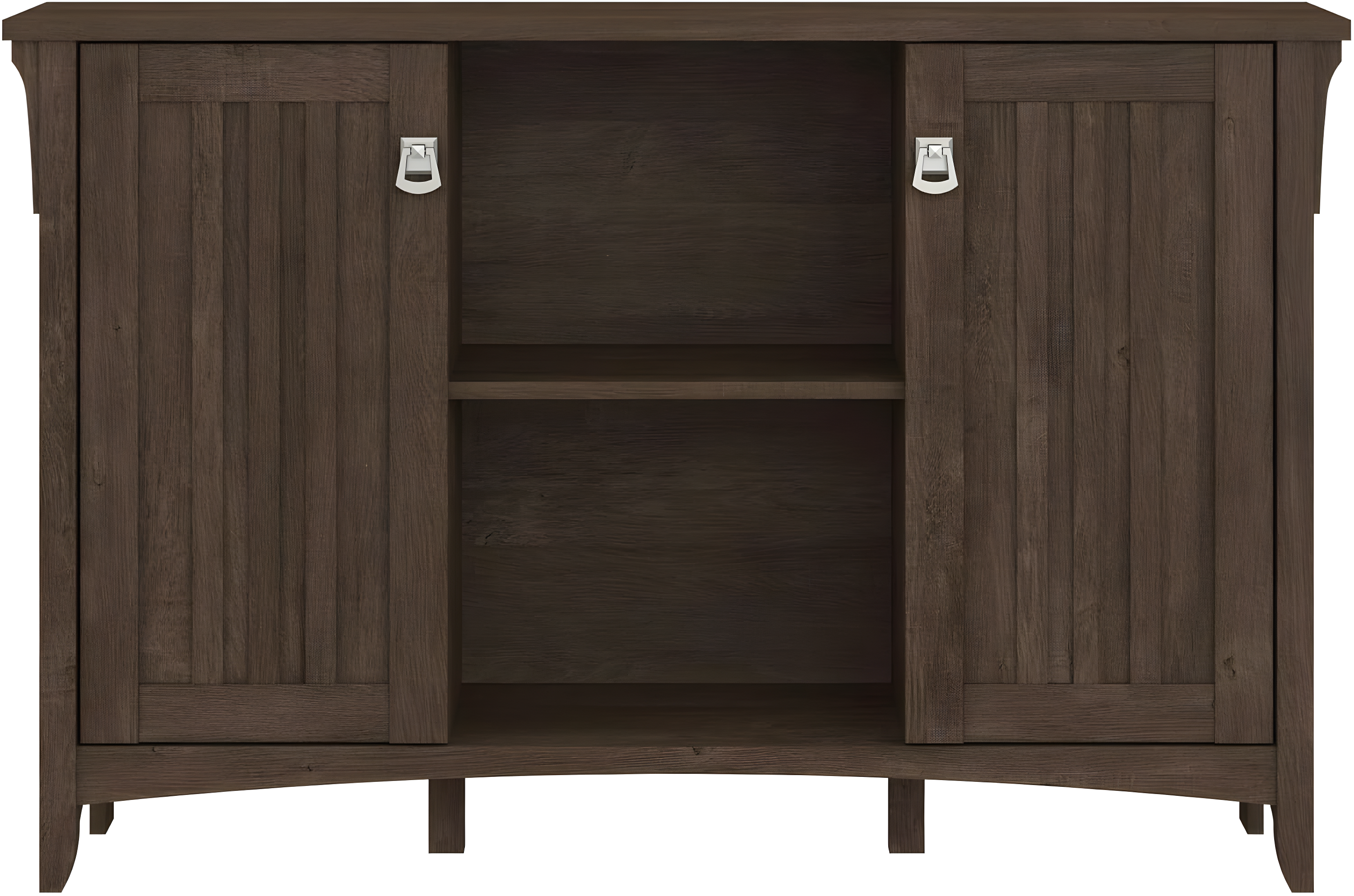 Bush Furniture Salinas Accent Storage Cabinet with Doors, Ash Brown