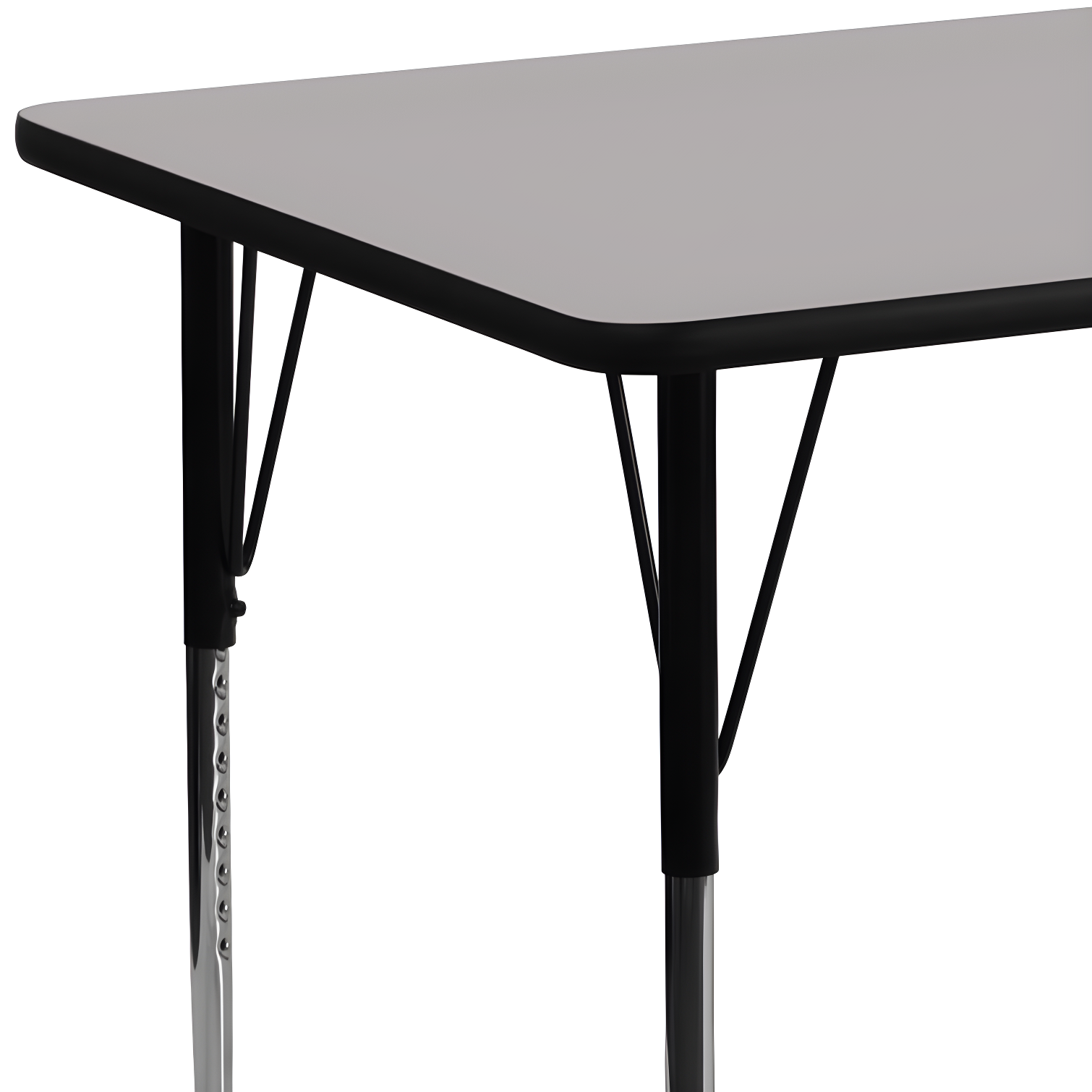 Goddard 24''W x 48''L Rectangular HP Laminate Activity Table - Adjustable Legs