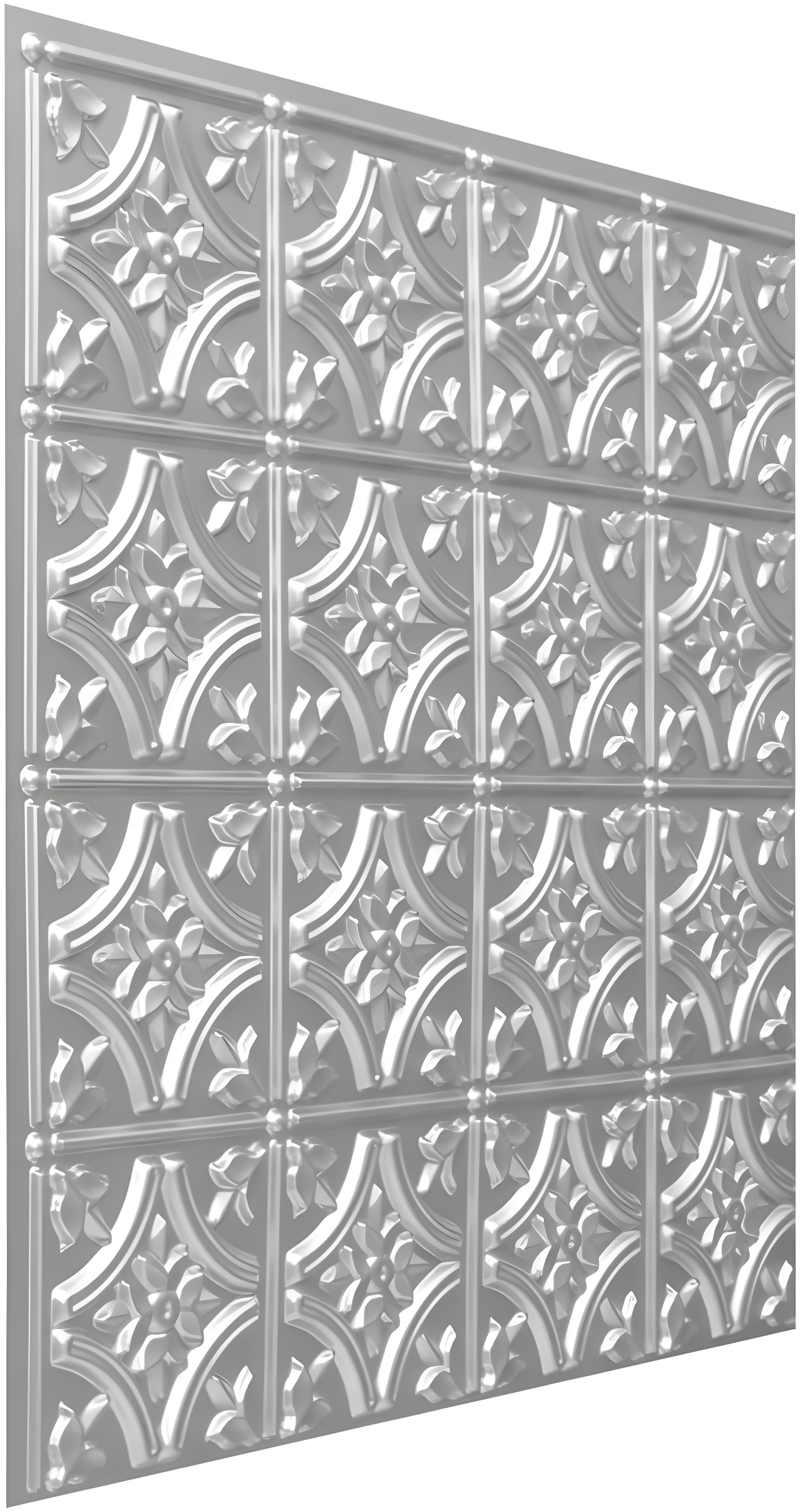 FromPlainToBeautifulInHours Gothic Reims 2 Ft. X 2 Ft. Drop-In Or Glue-Up PVC Ceiling Tile (Set of 10)