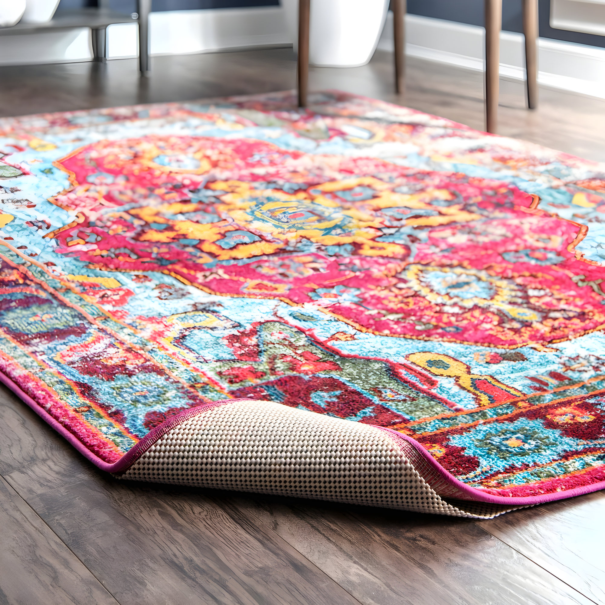 Nuloom Beau Comfort Standard Indoor Area Rug Pad, Round 6', White