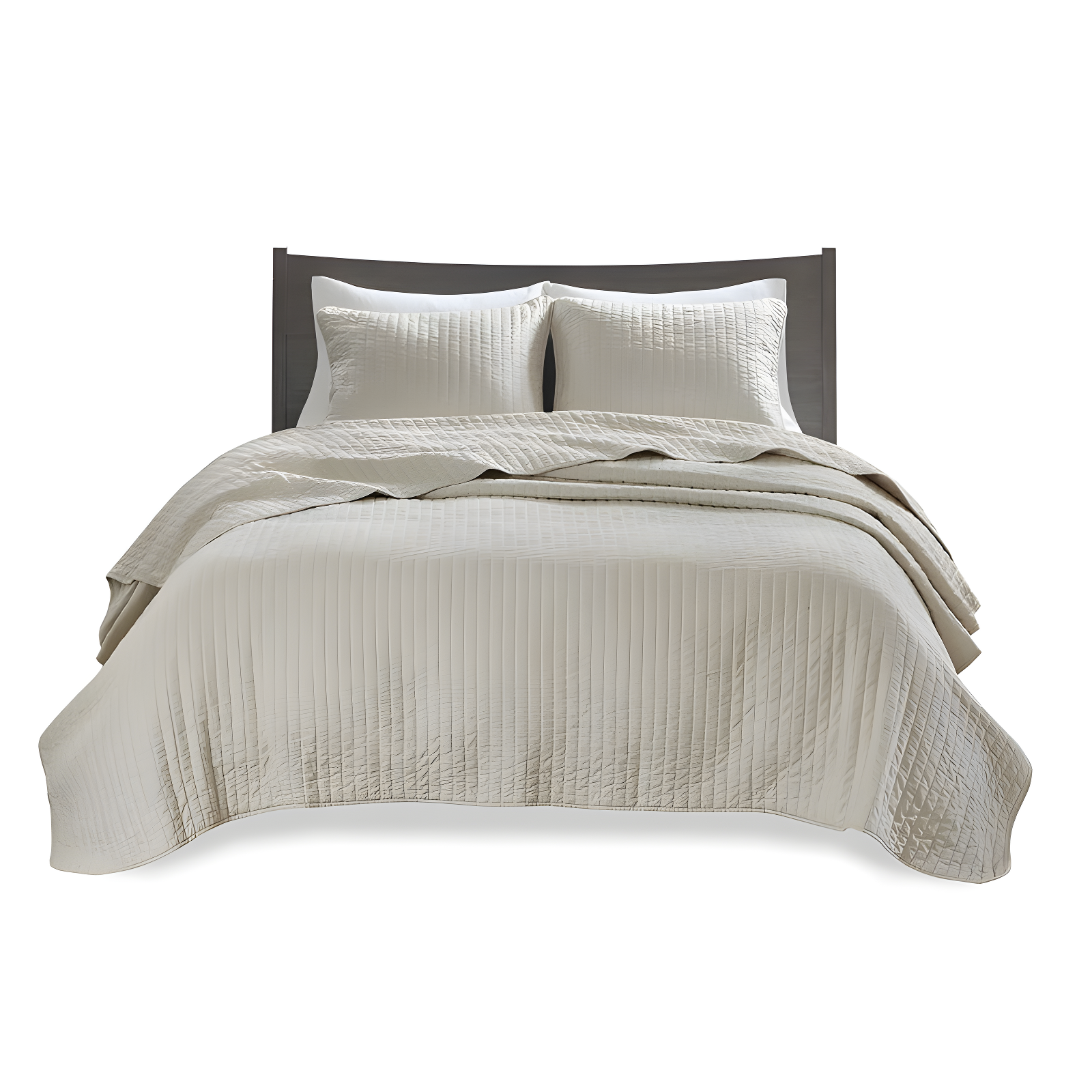 Madison Park Barwick Reversible Solid 3 Piece Quilt Set