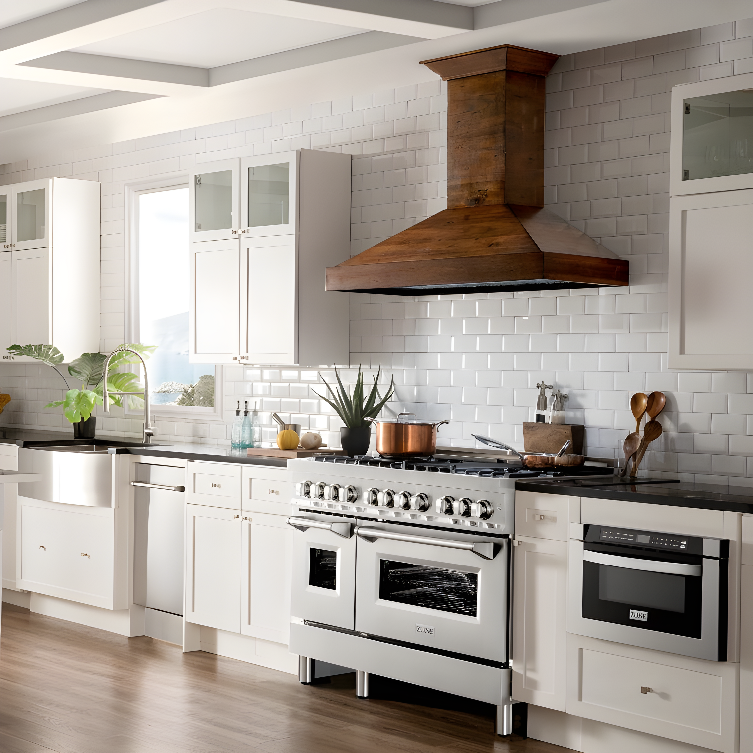 ZLINE 48 in. 6.0 cu. ft. Legacy Dual Fuel Range W/ 7 Burner Gas Cooktop & 2 Electric Ovens in Stainless Steel (RA48)