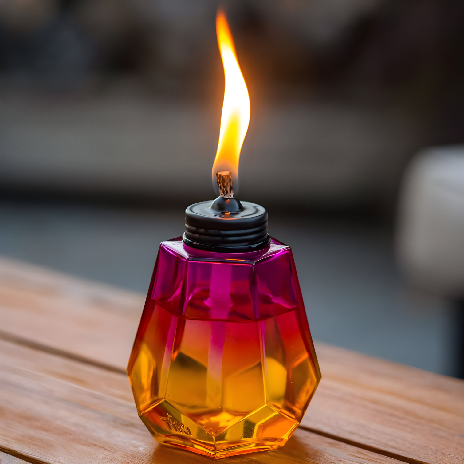 TIKI Brand TIKI® Brand 5.25 Inch Table Torch Ombre Royal (Set of 3)