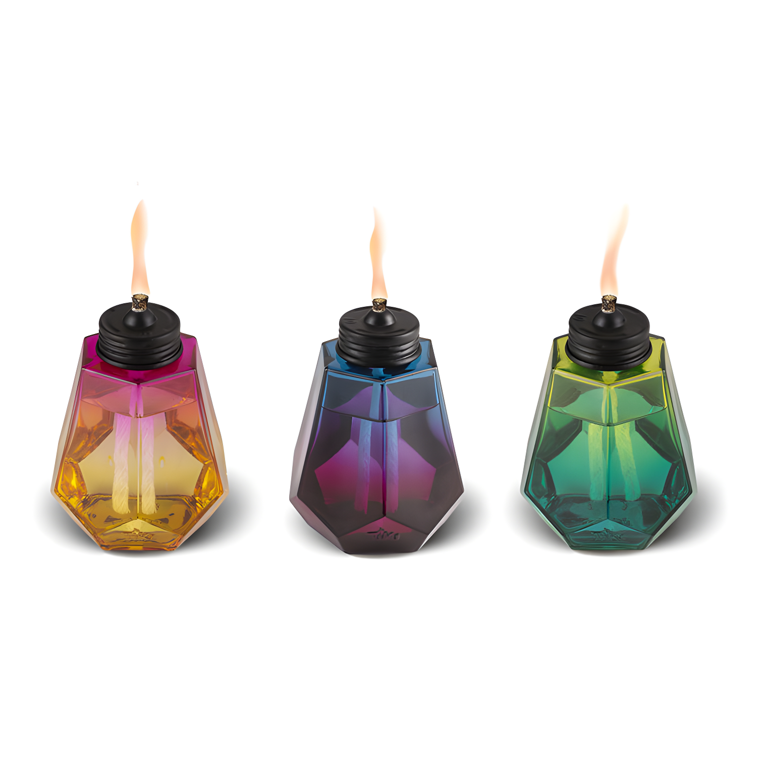 TIKI Brand TIKI® Brand 5.25 Inch Table Torch Ombre Royal (Set of 3)