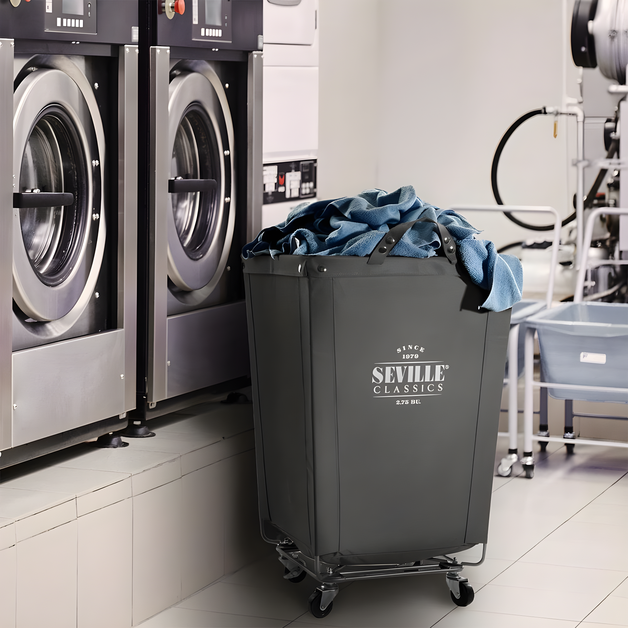 Rolling Commercial Laundry Hamper