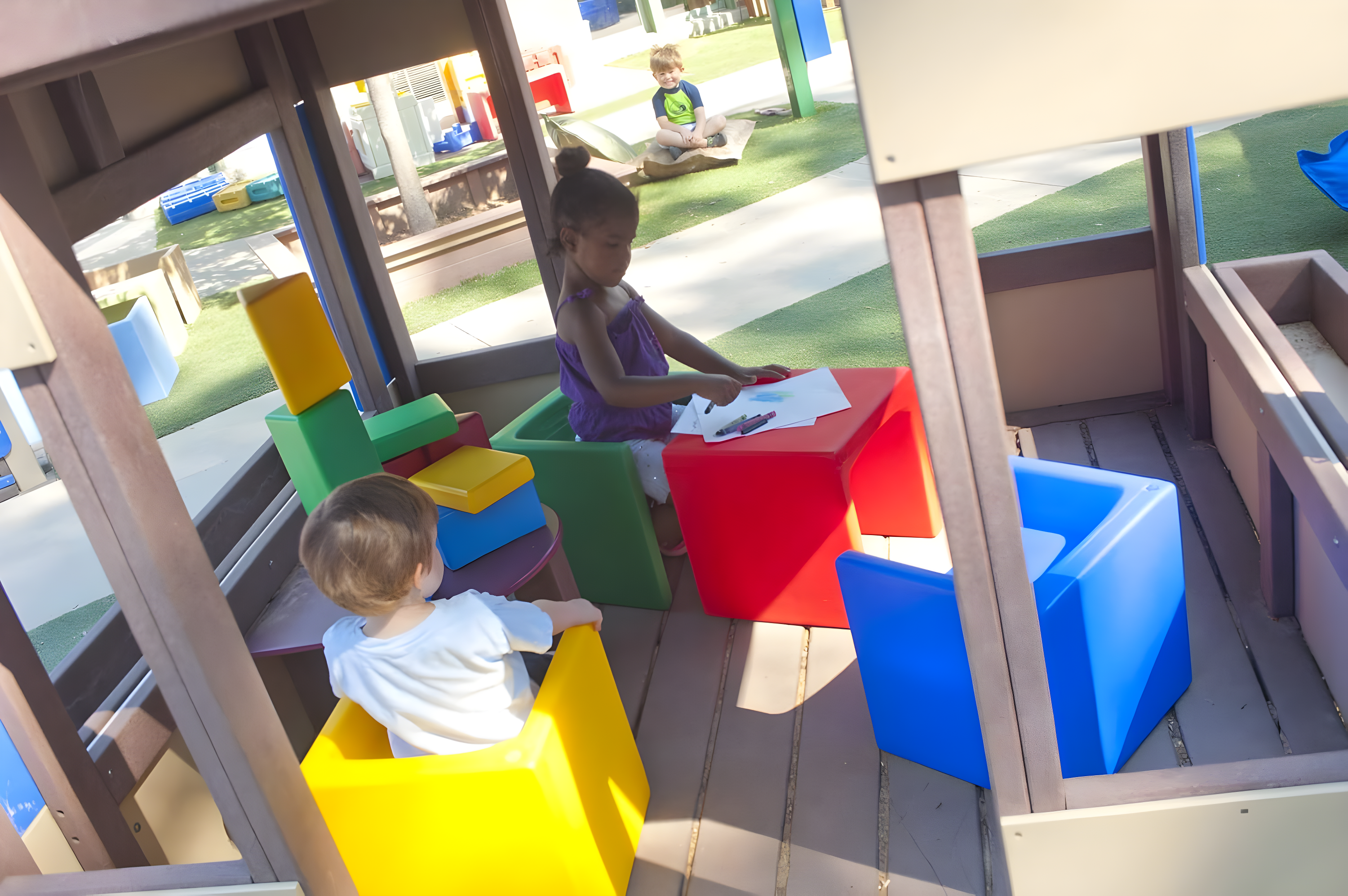 Cube Chair 3-in-1 Kids Desk/Activity