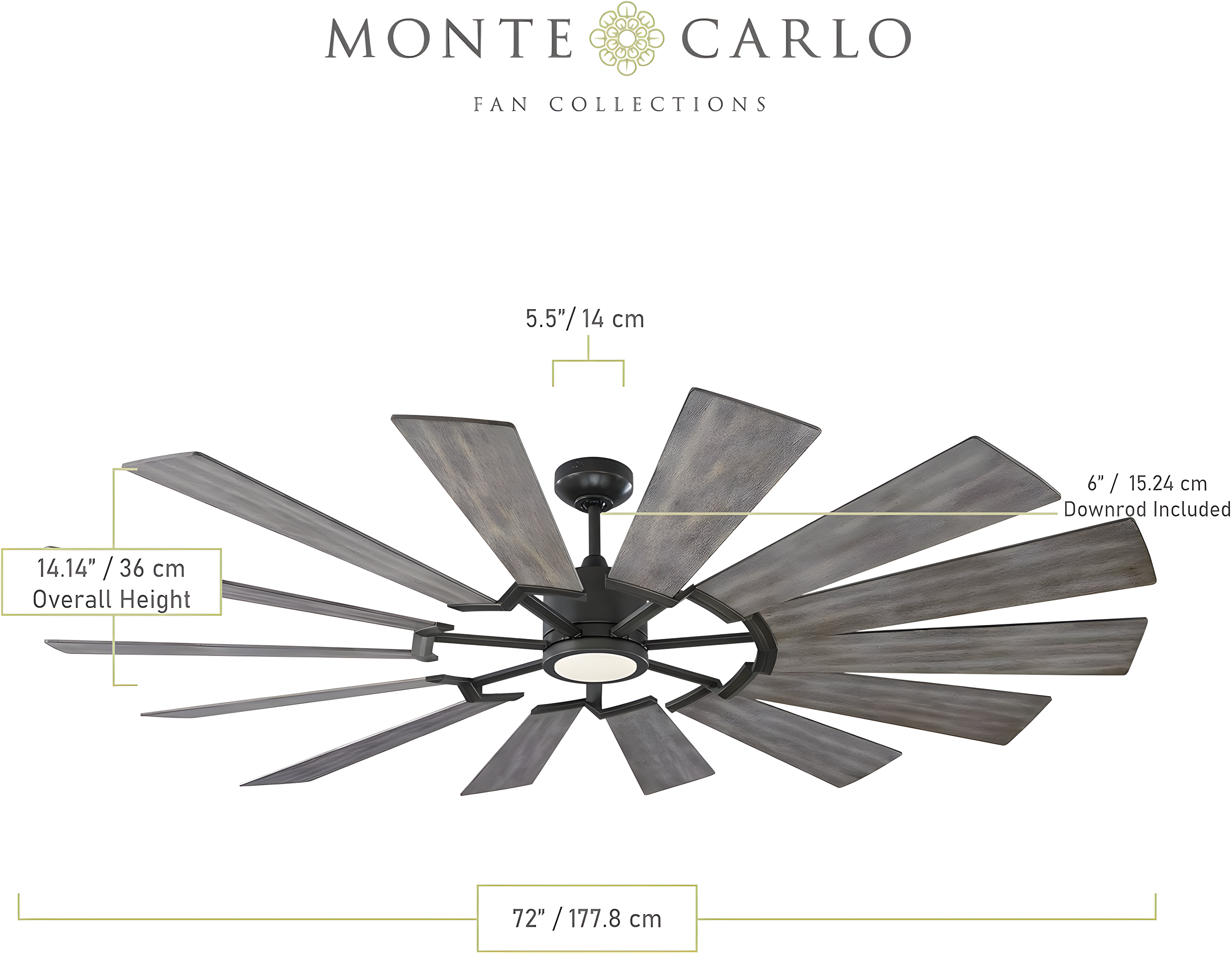 Calix LED Ceiling Fan (52"-72")