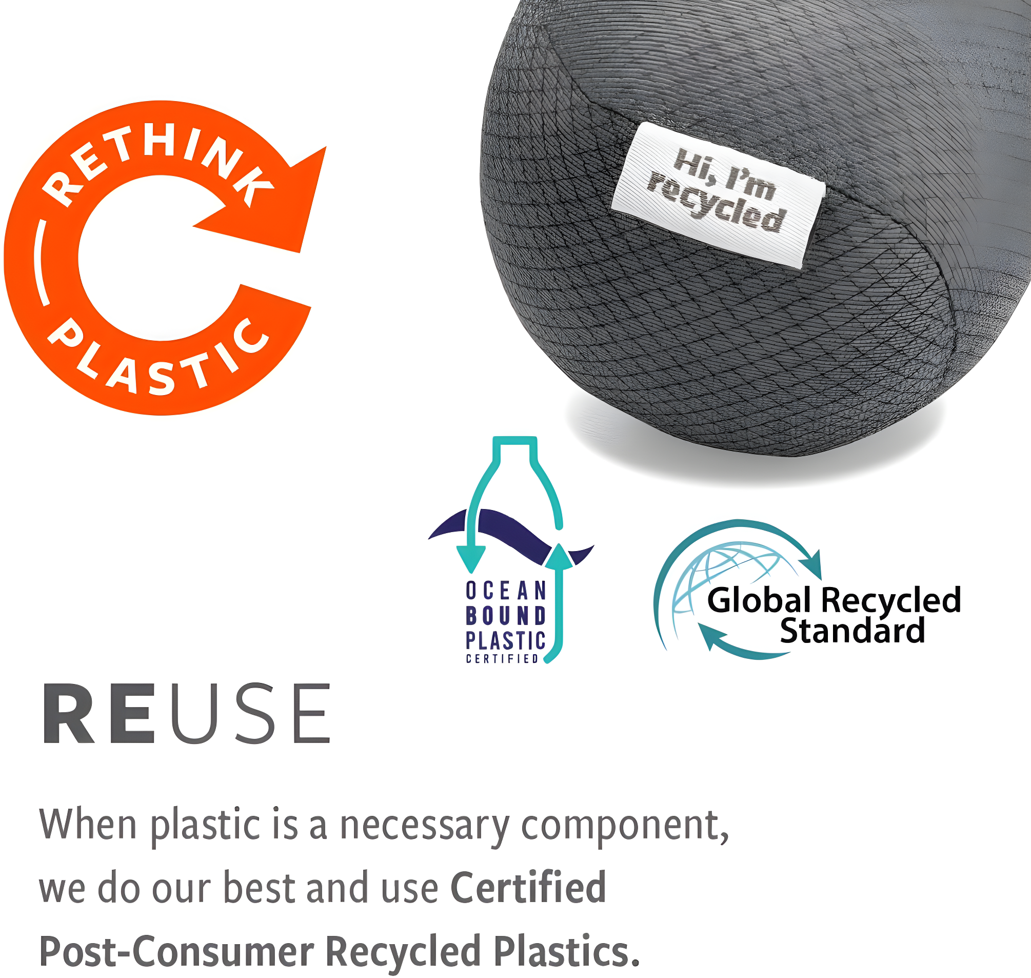 TIDY Dish Cloth Set - 100% organic cotton, Set of 3 cloths