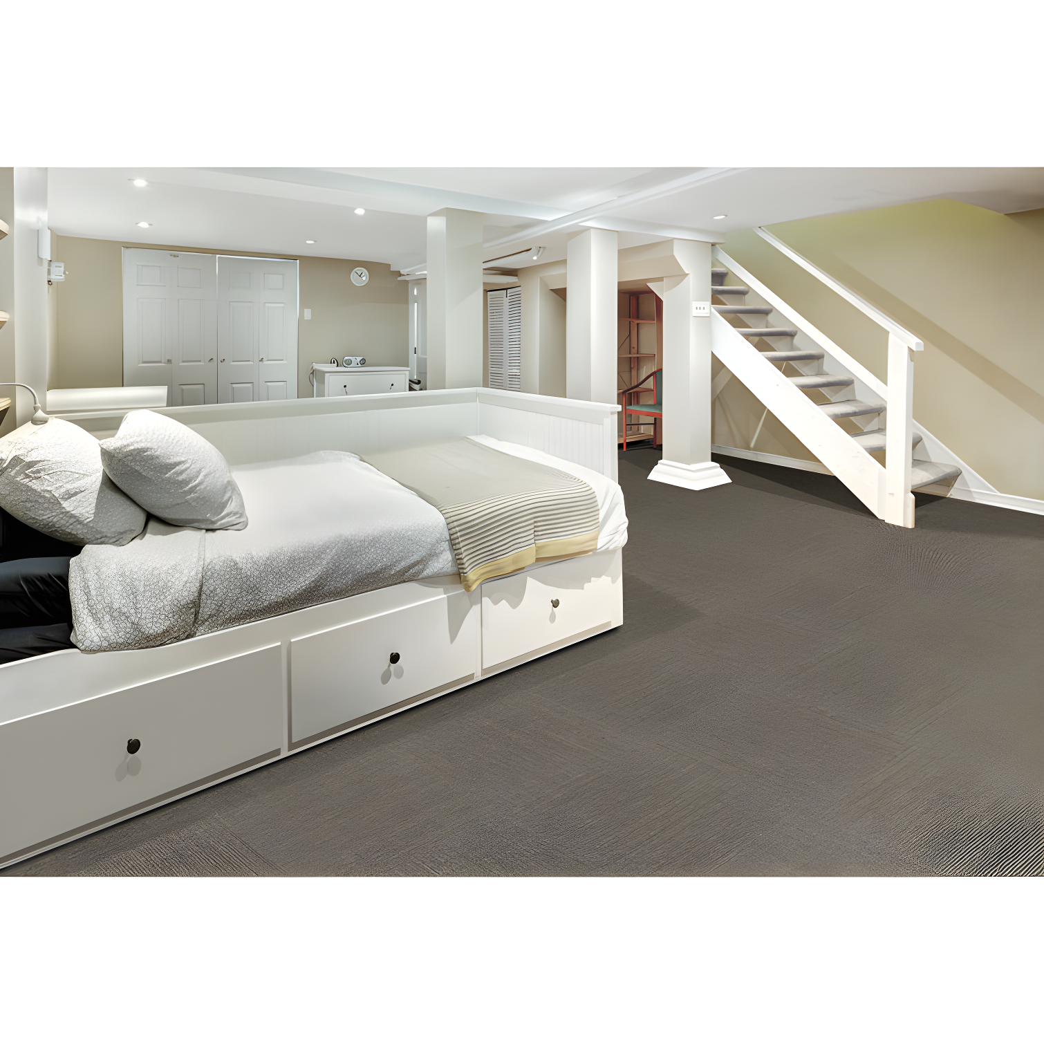 Mohawk Basics 24" x 24" PET Fiber Carpet Tiles (96 sqft per carton-24 Tiles)