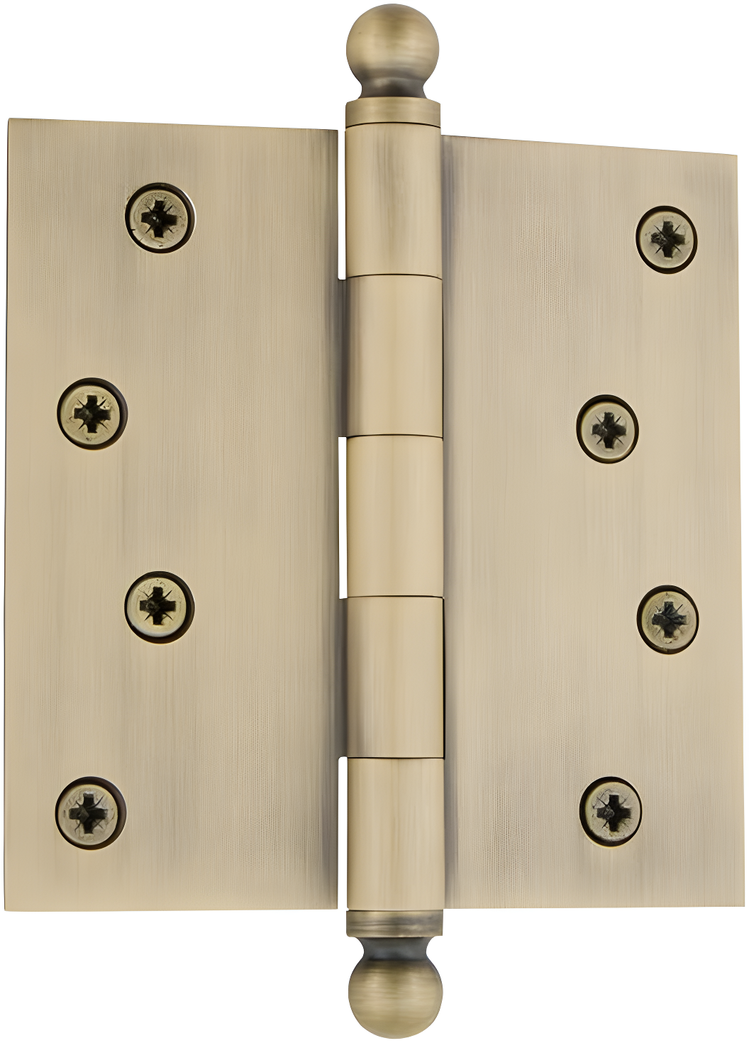 Nostalgic Warehouse 4" x 4" Ball Tip Residential Hinge with Square Corners