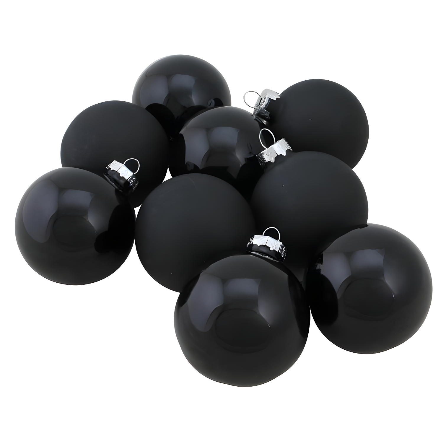 Glass Christmas Ball Ornament (Set of 9)