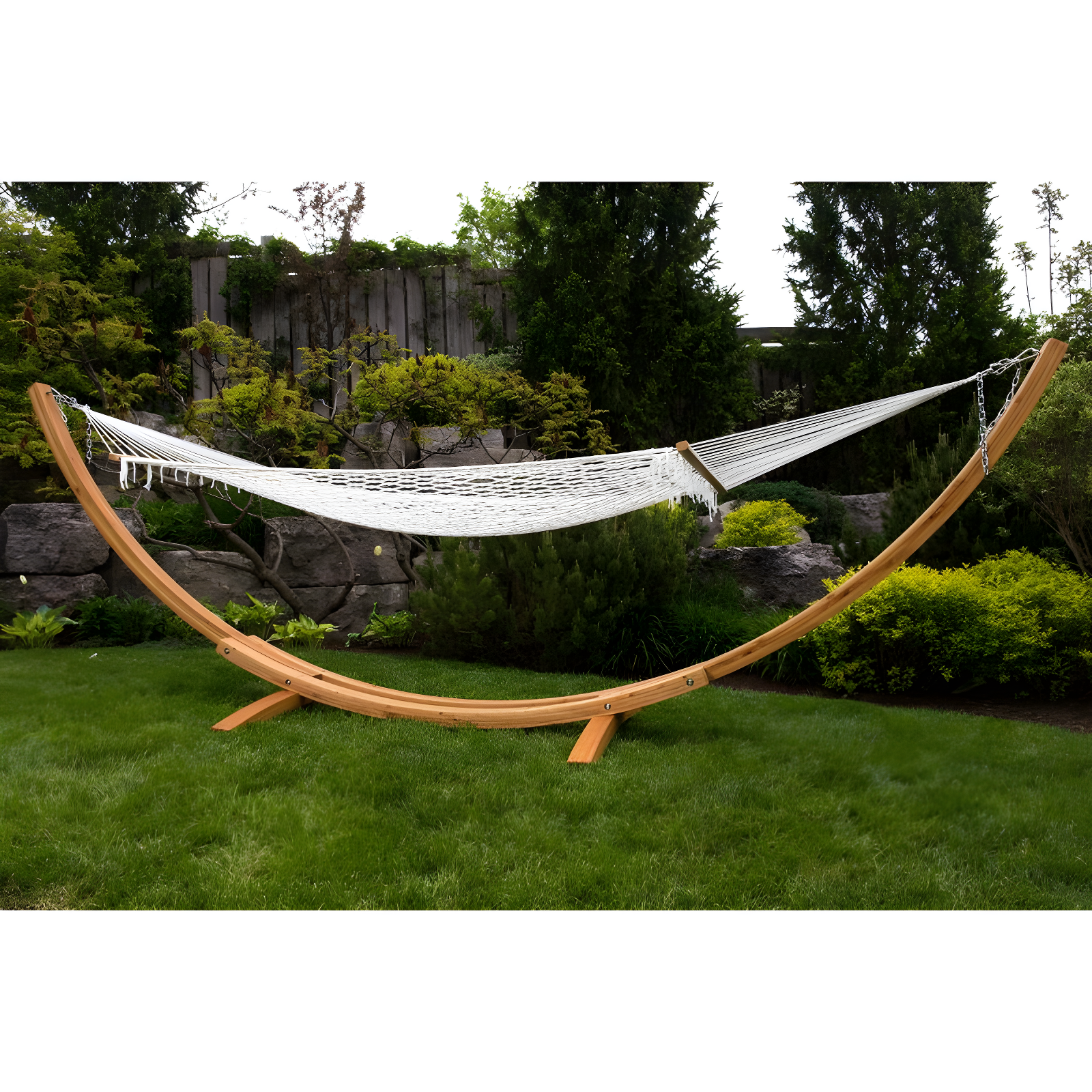 Bay Isle Home™ Vivere 15' Shirely Stable Solid Pine Arc Hammock Stand (450 lb Capacity)