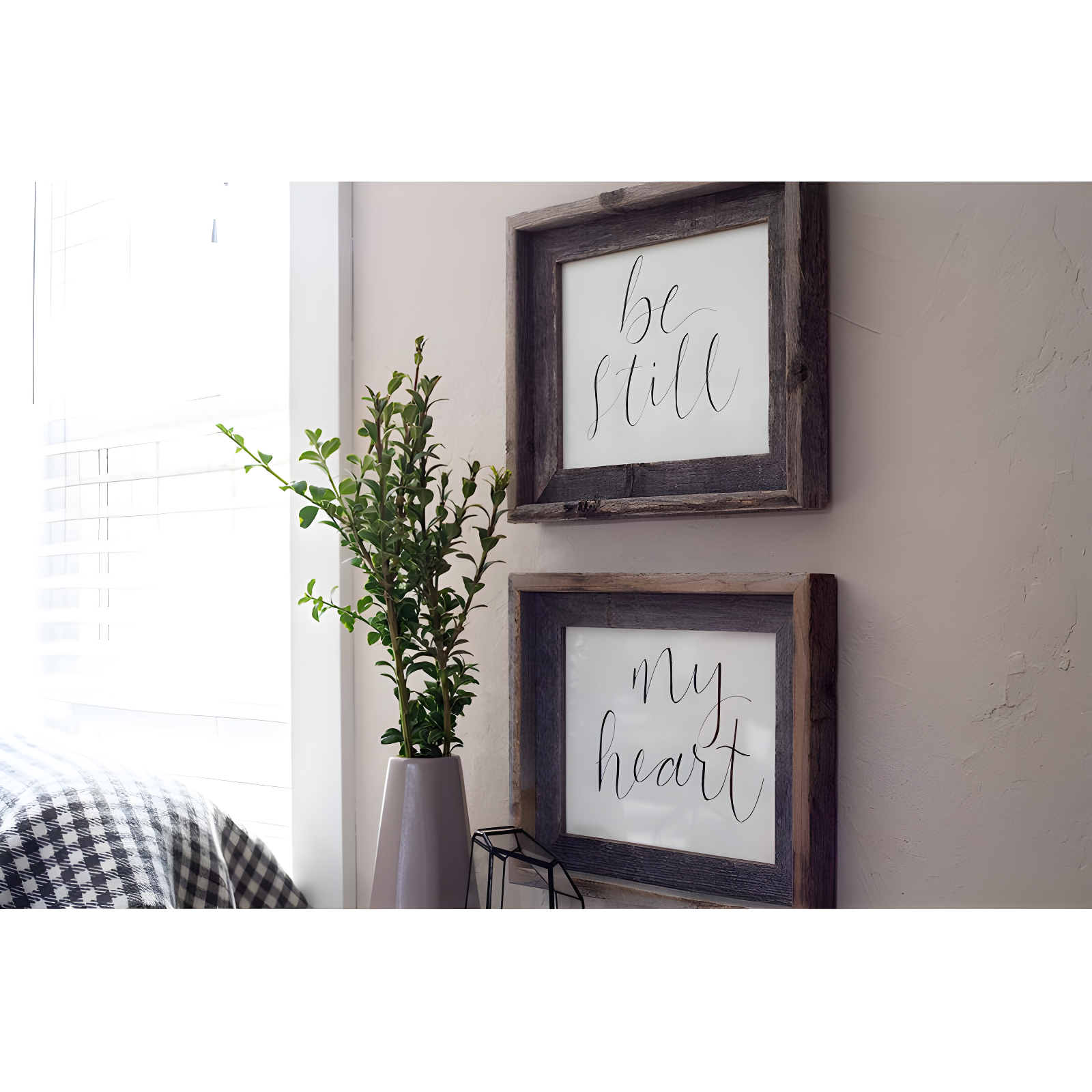 Millwood Pines Kattan Weathered Gray Wood Beveled Picture Frame