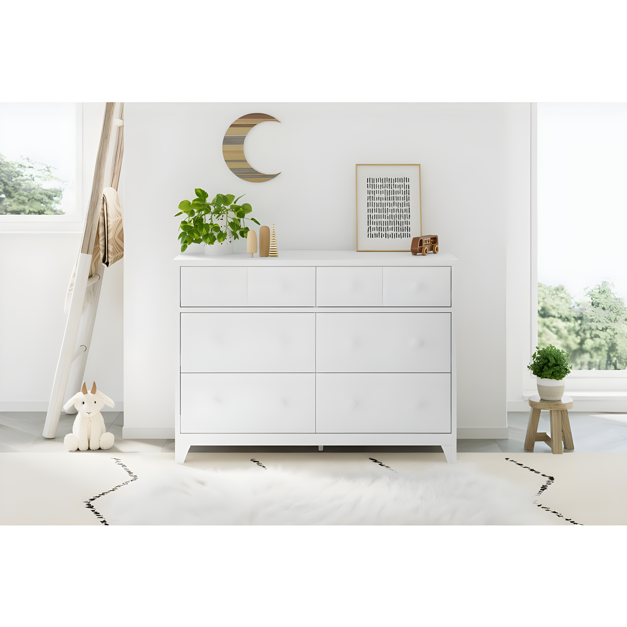Moss 6 Drawer Double Dresser
