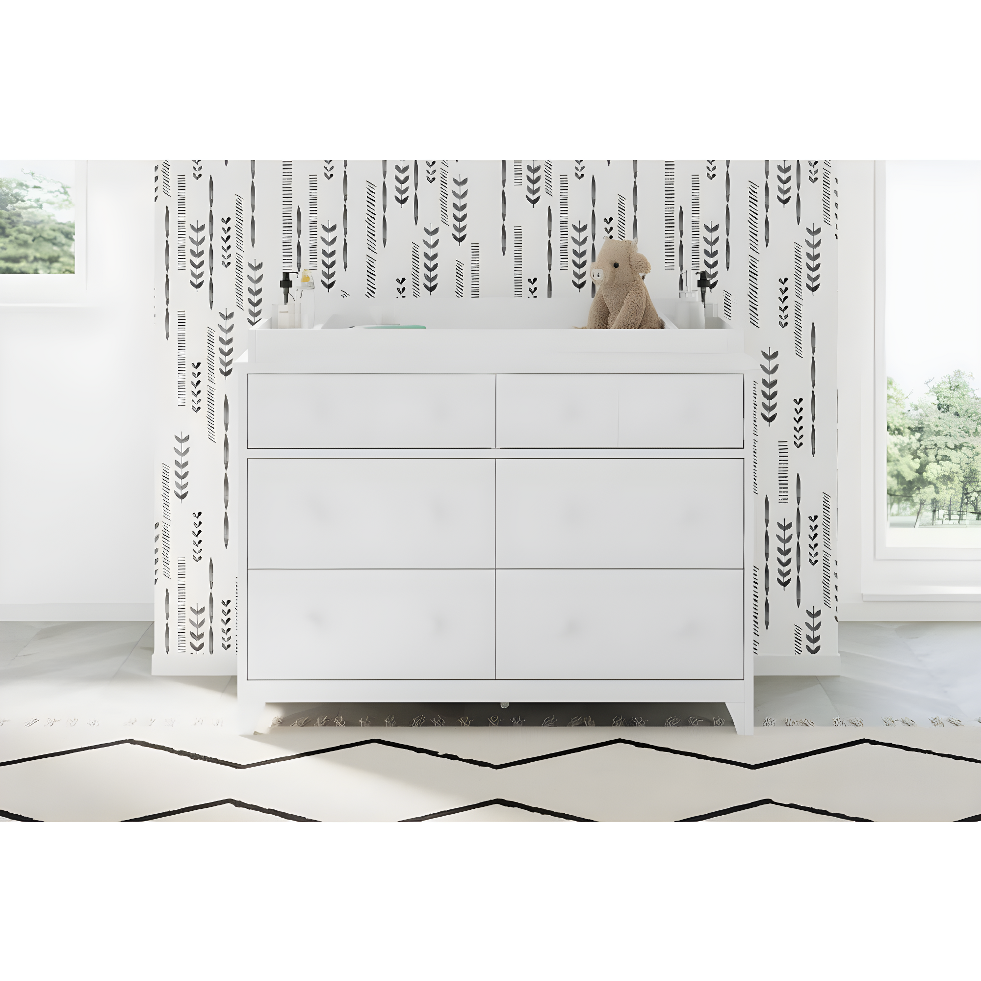 Moss 6 Drawer Double Dresser