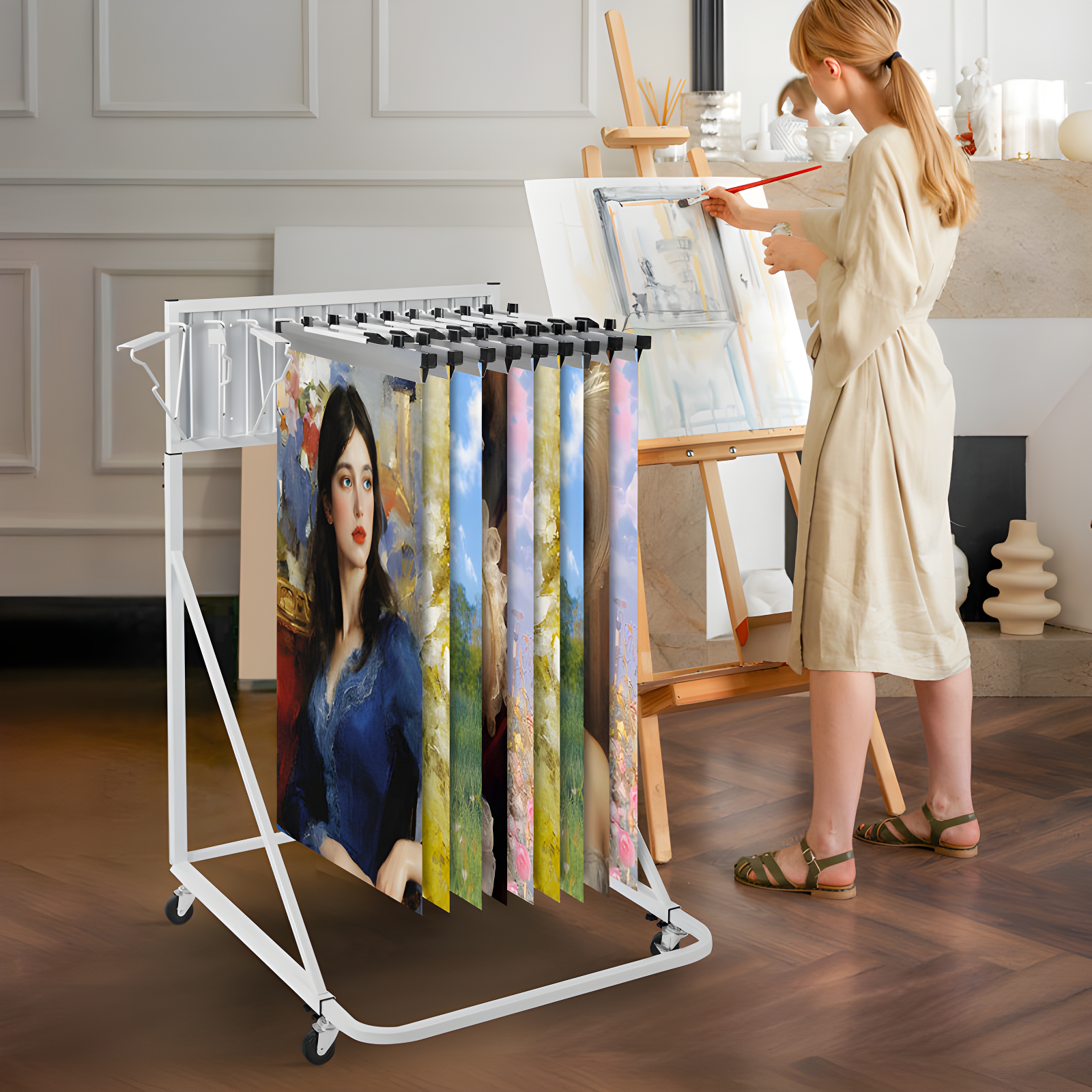 VEVOR Metal Shelves Hanging File Frames