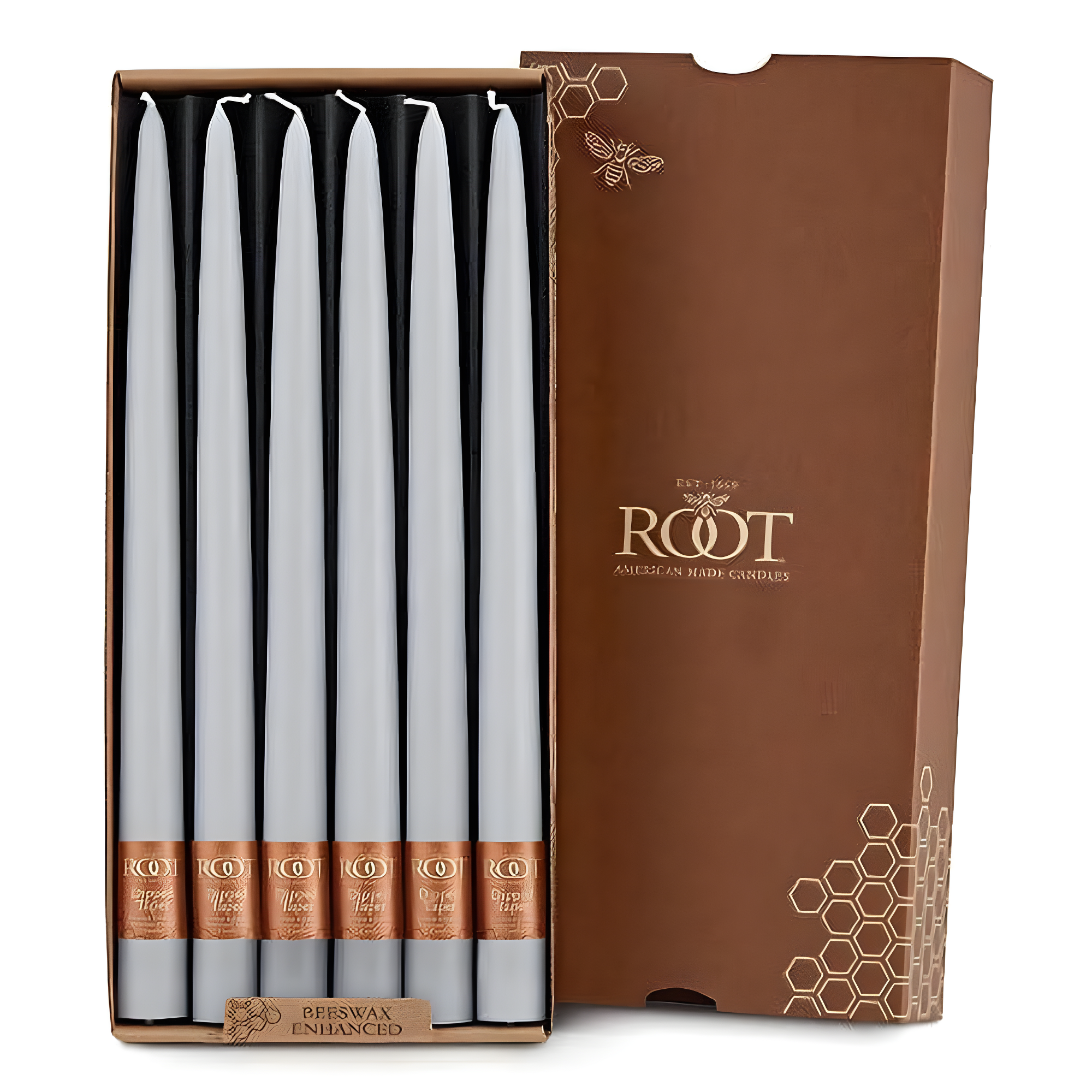 12 Piece Unscented Taper Candle Set