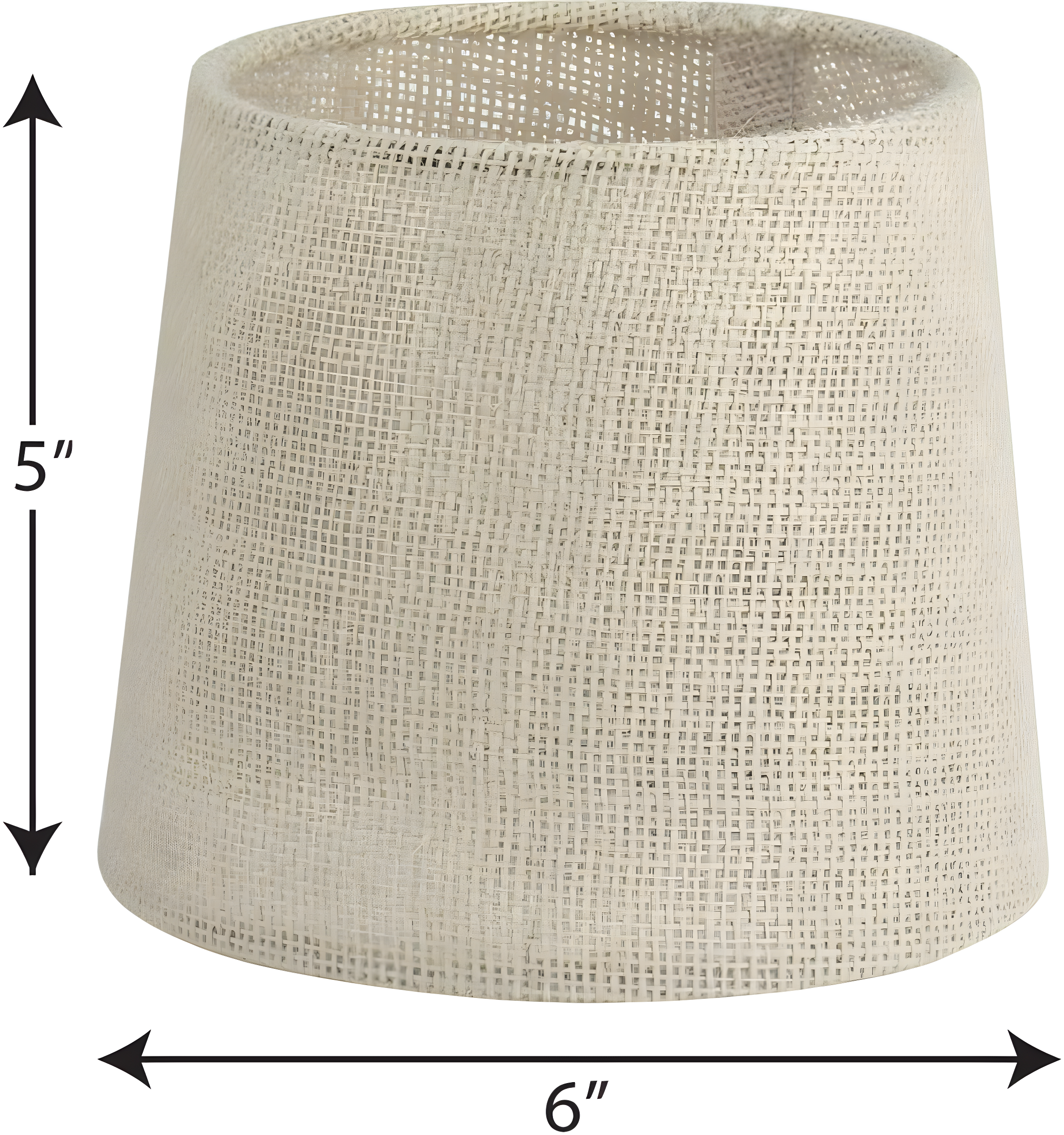 Accessory Shade in Natural Burlap