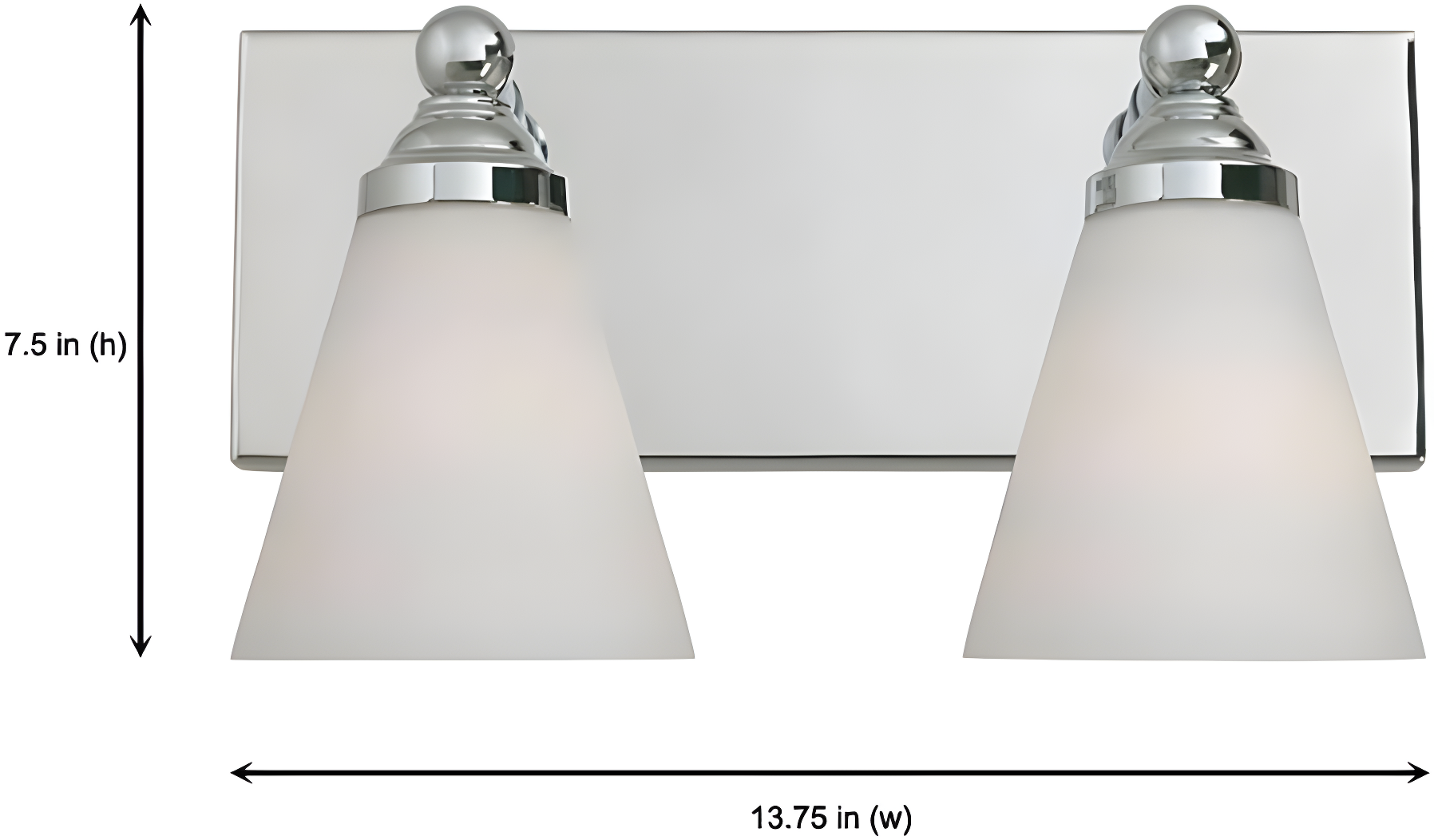 Designers Fountain 6492 Contemporary Two Light 200W Bathroom Wall Fixture From The Hudson
