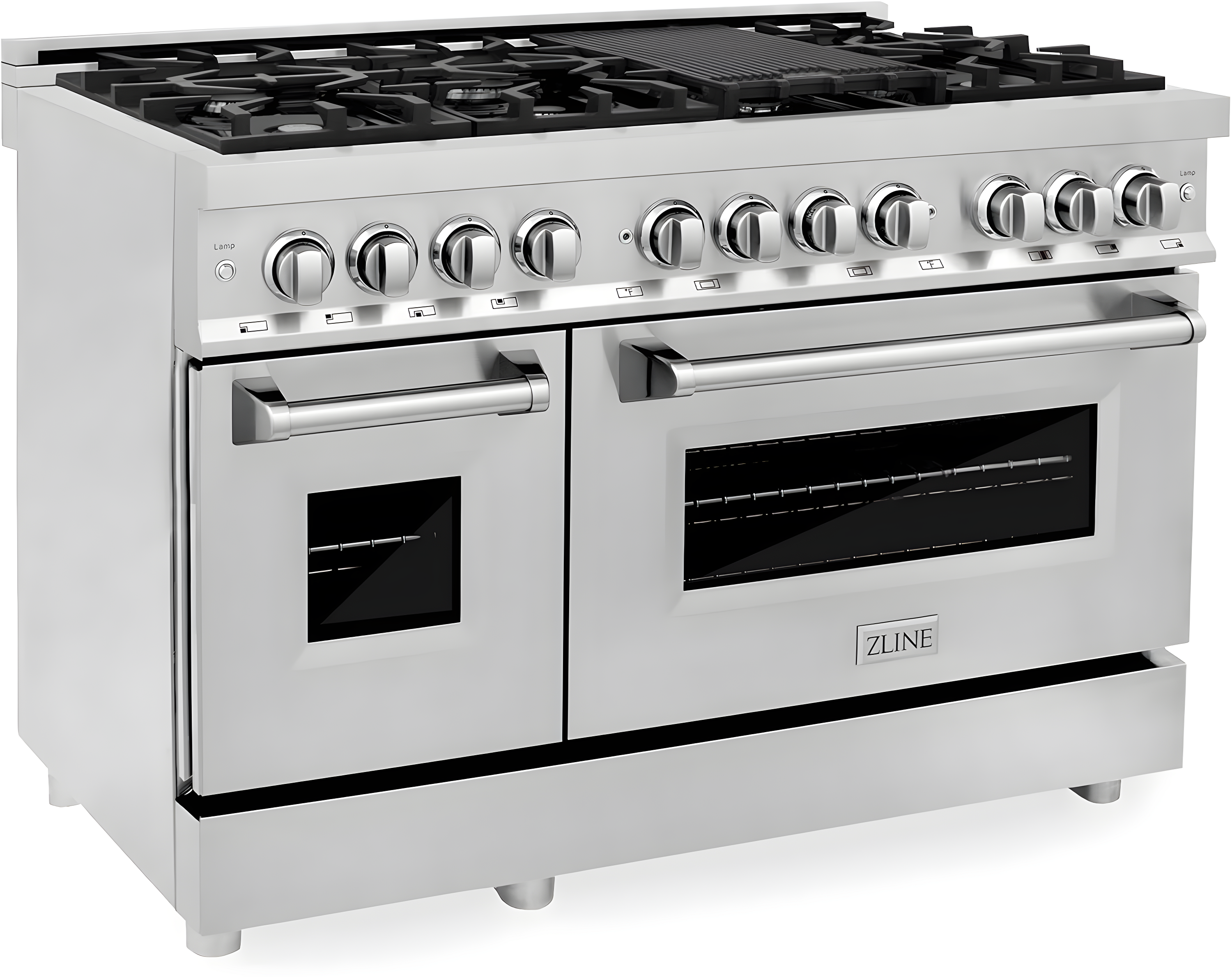 ZLINE 48 in. Legacy Dual Fuel Range w/ 7 Burner Cooktop & 2 Ovens w/ Doors
