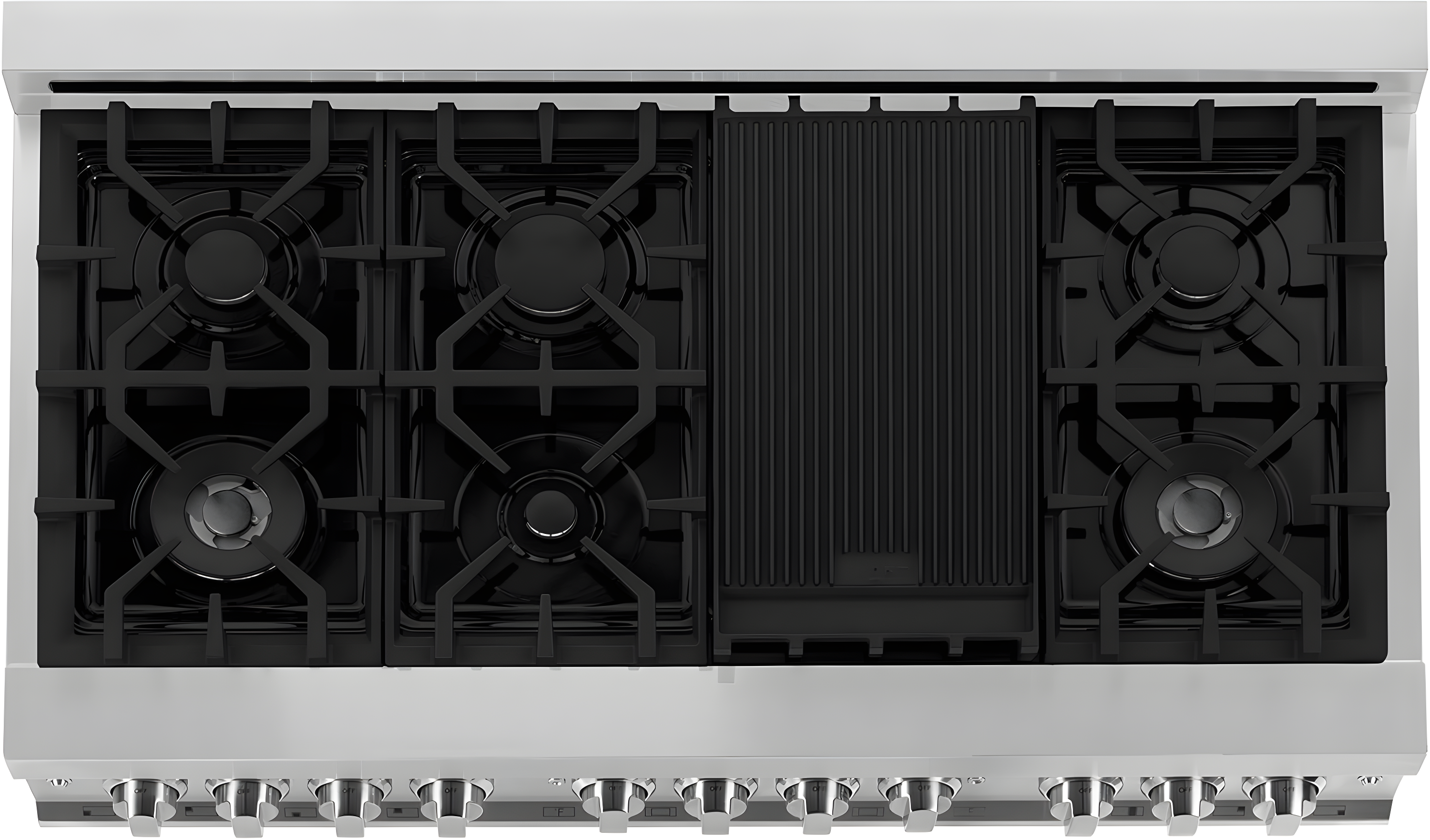 ZLINE 48 in. Legacy Dual Fuel Range w/ 7 Burner Cooktop & 2 Ovens w/ Doors