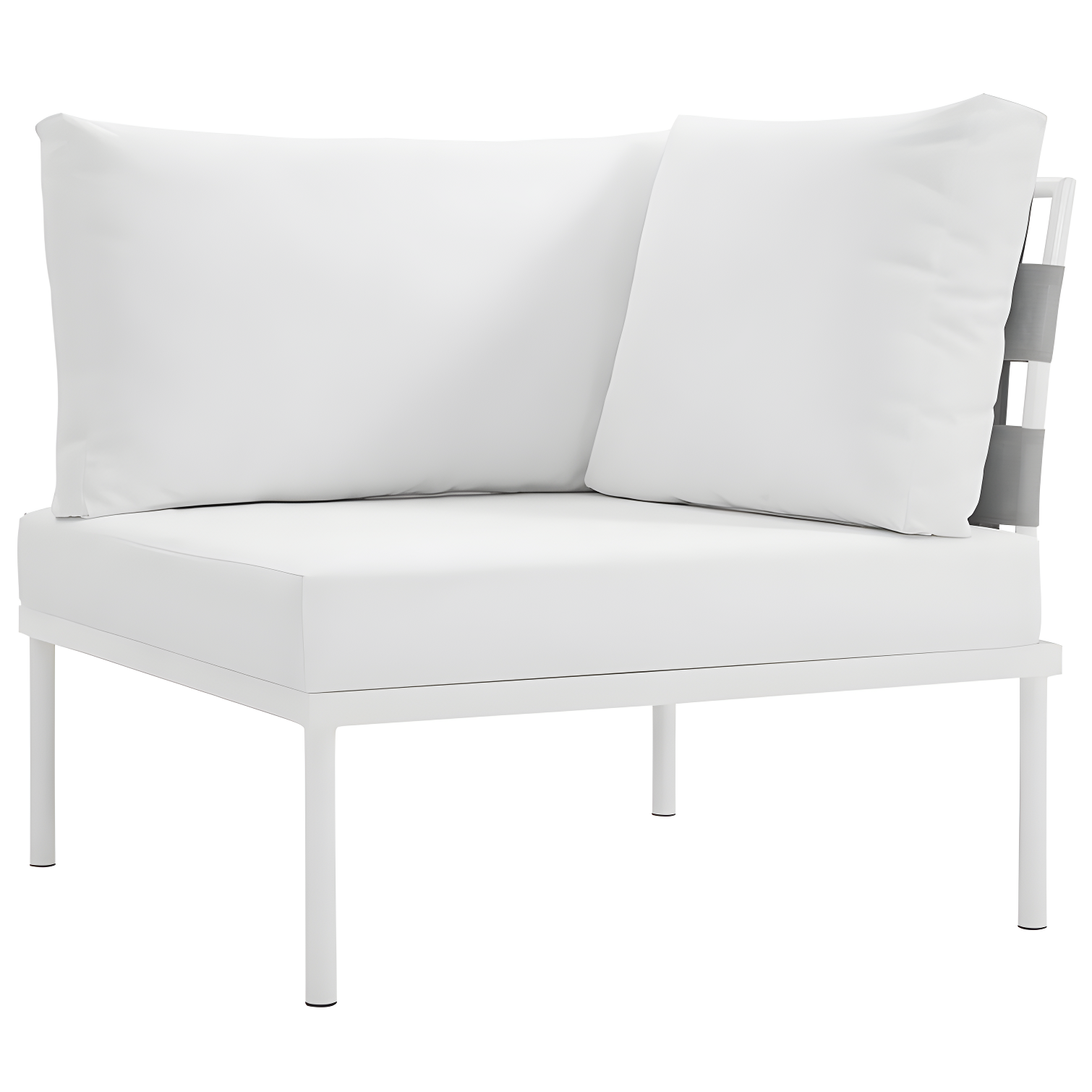 Modway Harmony 5 Piece Outdoor Patio Aluminum Sectional Sofa Set