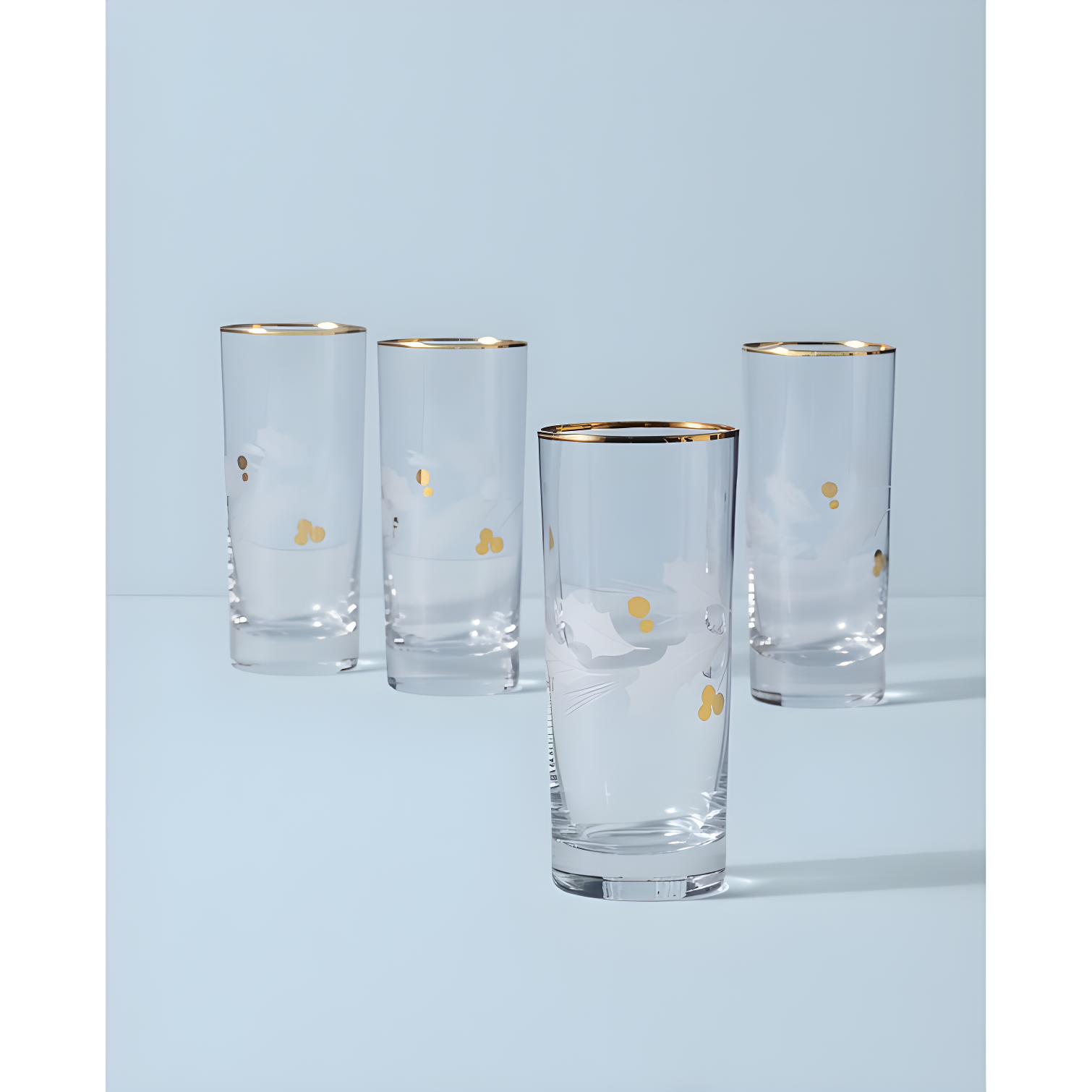 Lenox Holiday Gold 4-Piece Glassware Set