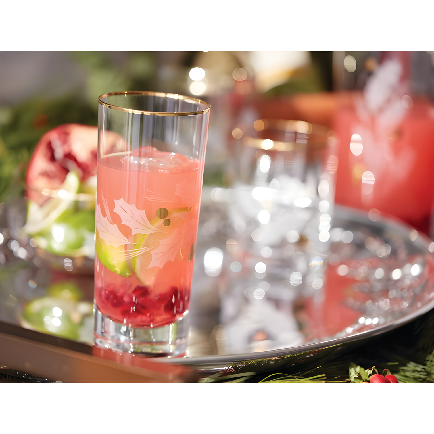 Lenox Holiday Gold 4-Piece Glassware Set