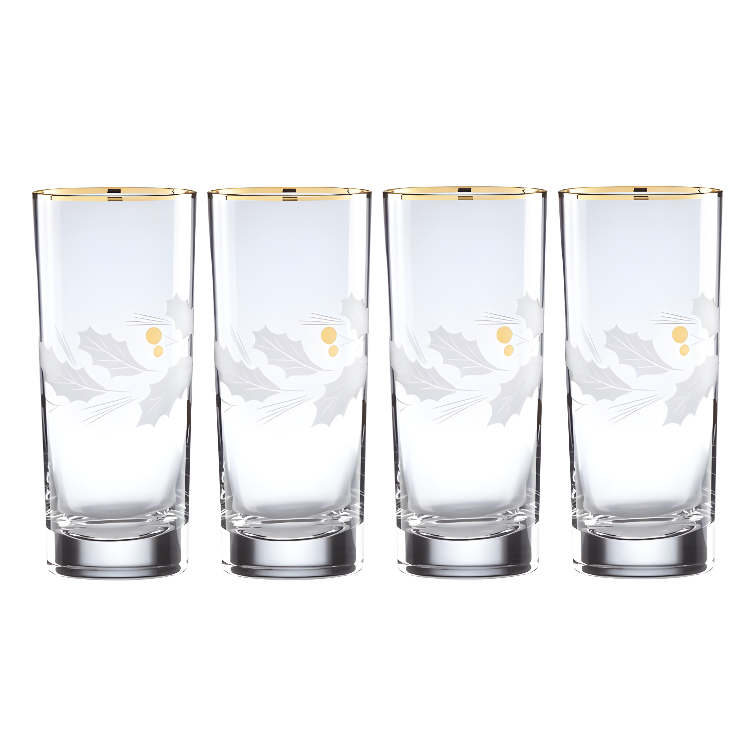 Lenox Holiday Gold 4-Piece Glassware Set