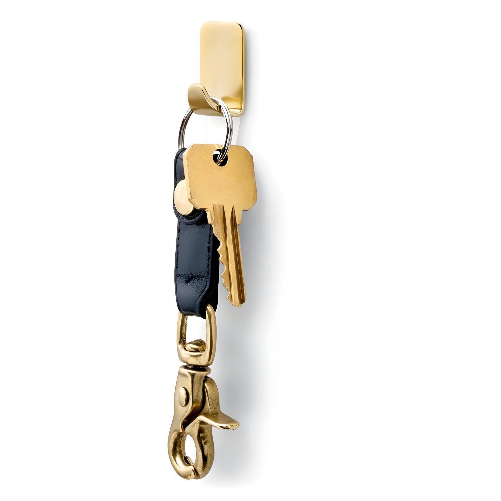 Command Small Sized Metallic Decorative Hooks Brass: Gold Wall Hooks, 0.5 lb Capacity, 4 Pack