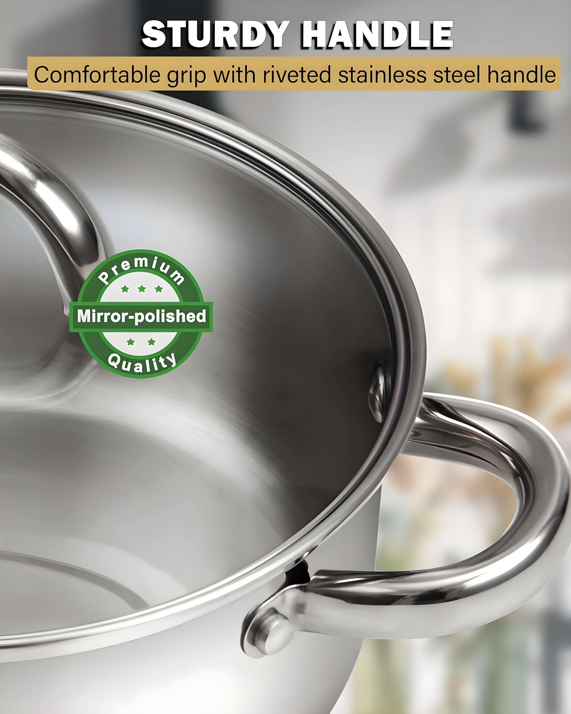 Cook N Home Cook N Home Kitchen Cookware Sets, 12-Piece Basic Stainless Steel Pots and Pans, Silver