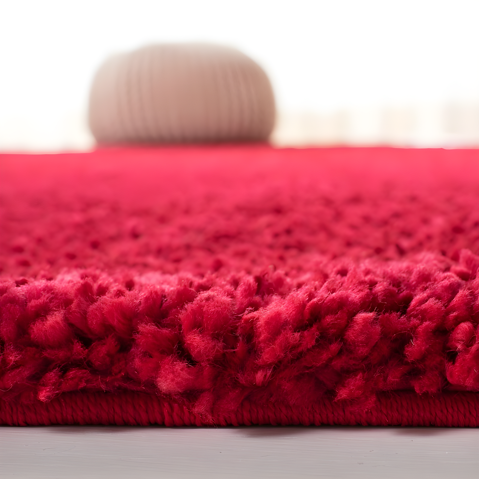 August Shag 900 AUG900 Power Loomed Indoor Area Rug - Red - 6'x9' - Safavieh