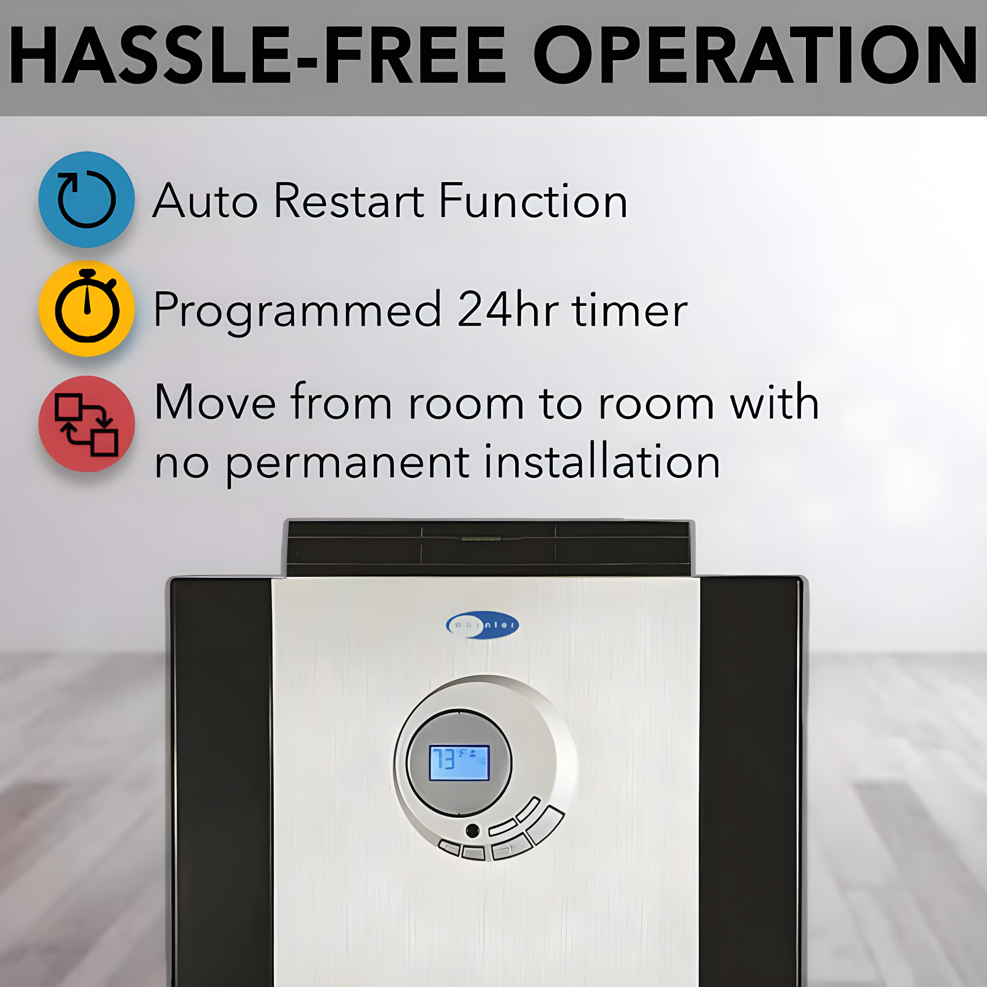 Whynter Whynter 14000 BTU Dual Hose Portble Air conditioner for 500 sq. ft. with 3M Filter