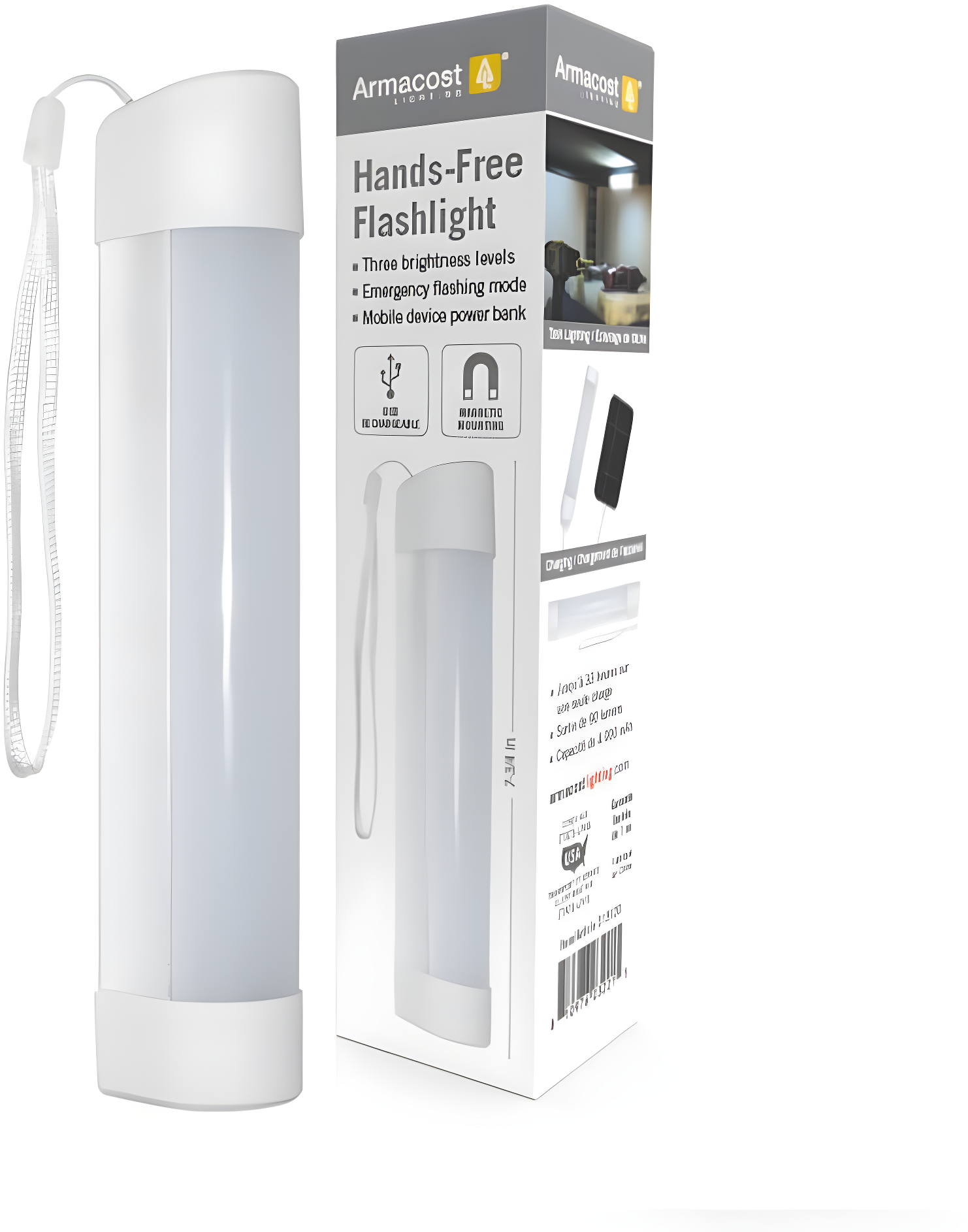 Armacost Lighting Hands Free Rechargeable LED FlashLight