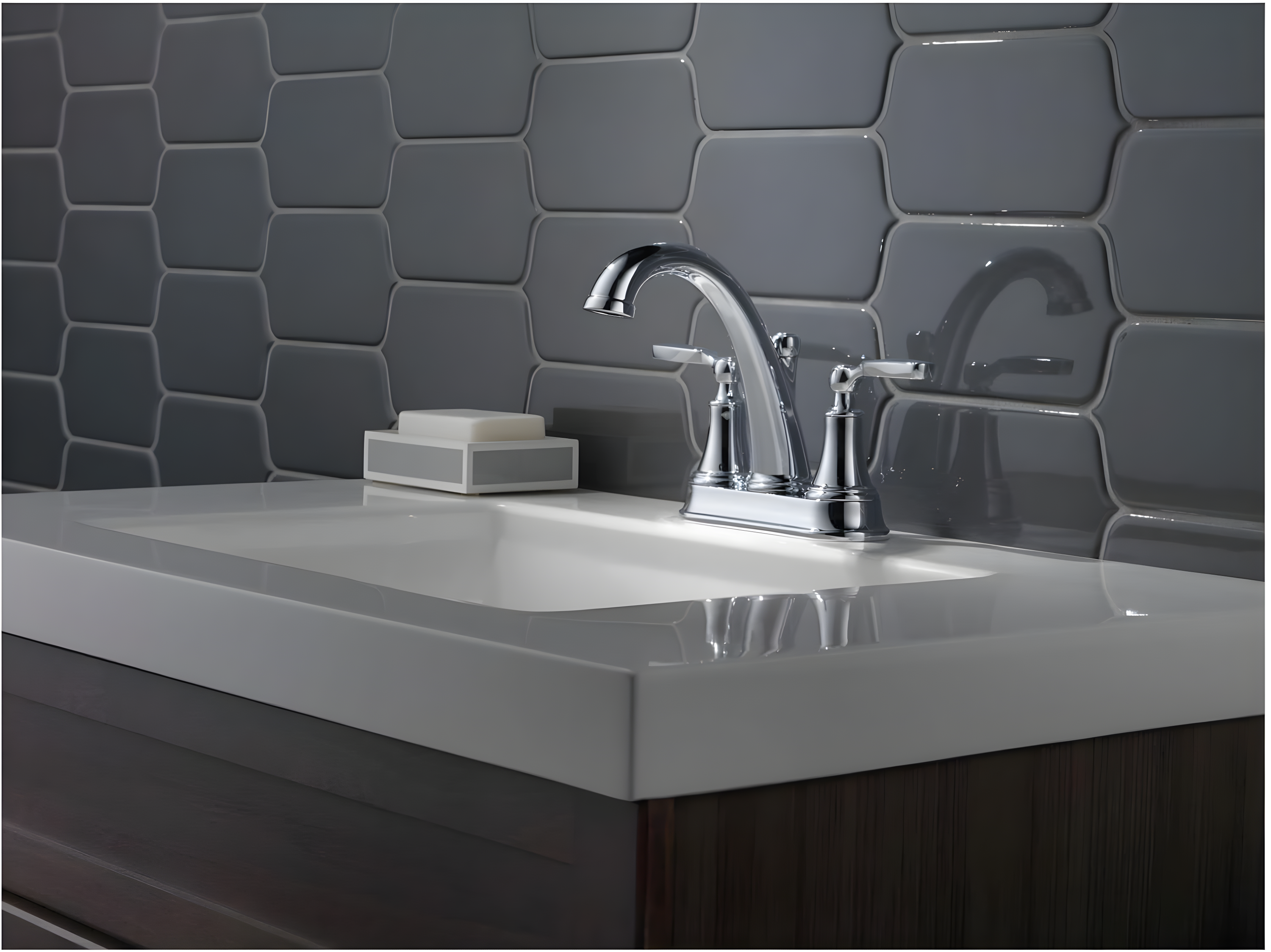Woodhurst Centerset Bathroom Faucet with Drain Assembly