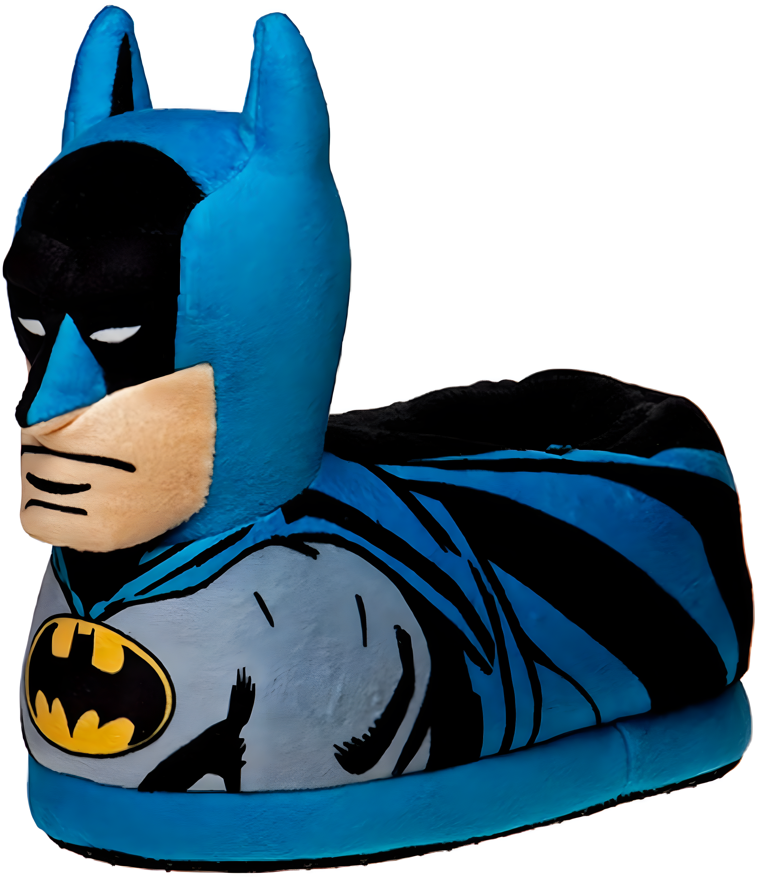 DC Comics Batman Toddler Boys Boys 3D Design Nylex Fabric Slippers - Blue Black, Size: 7-8
