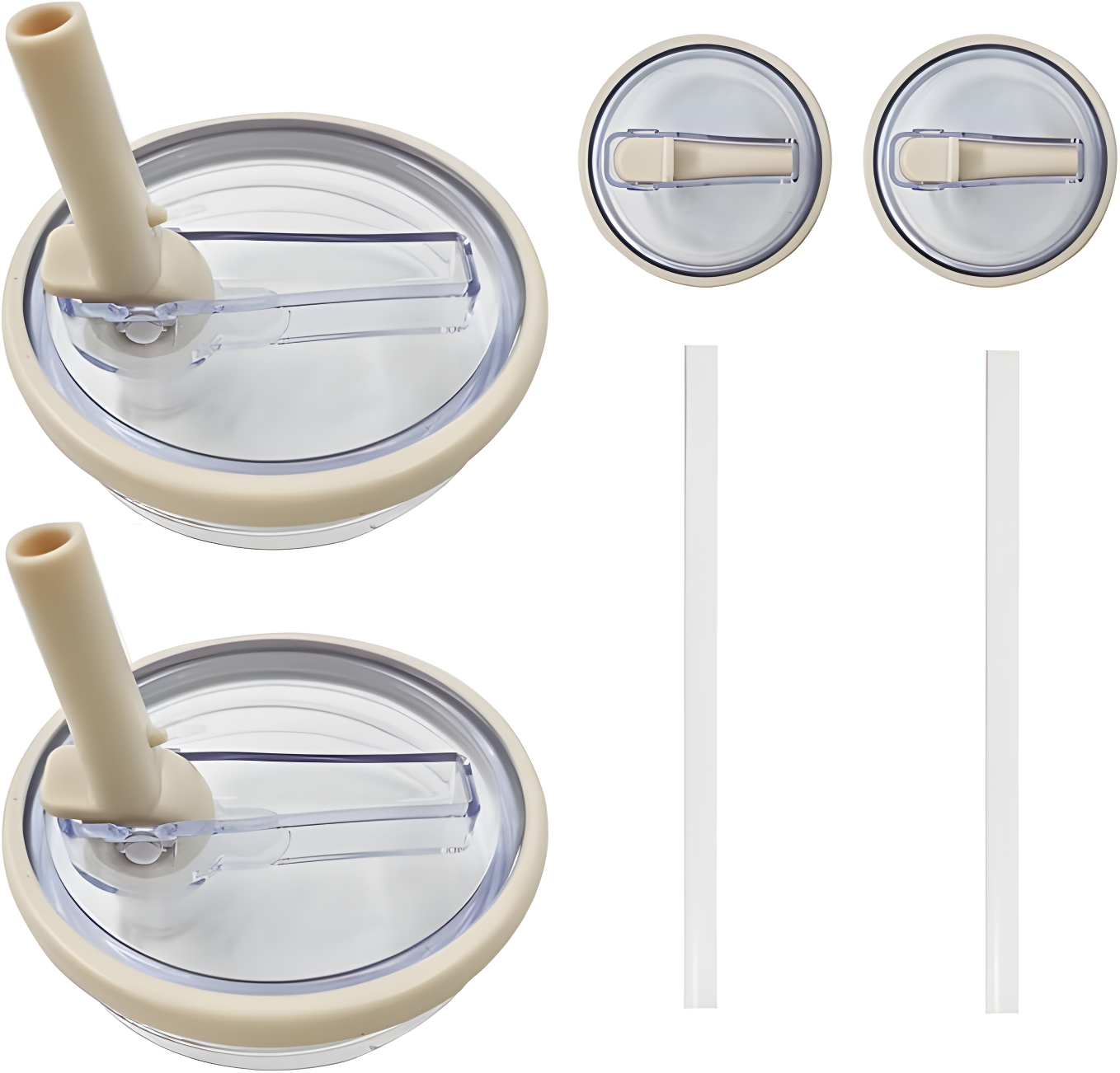 ANTAND 2 Pack 40 Oz Tumbler Flip Straw Lid Replacement Fit For Stanley Quencher, Leak Proof For Stanley Lid Replacement Spill Proof Reusable Tumbler Cover Compatible With 40oz Stanley Cup (Set of 2)